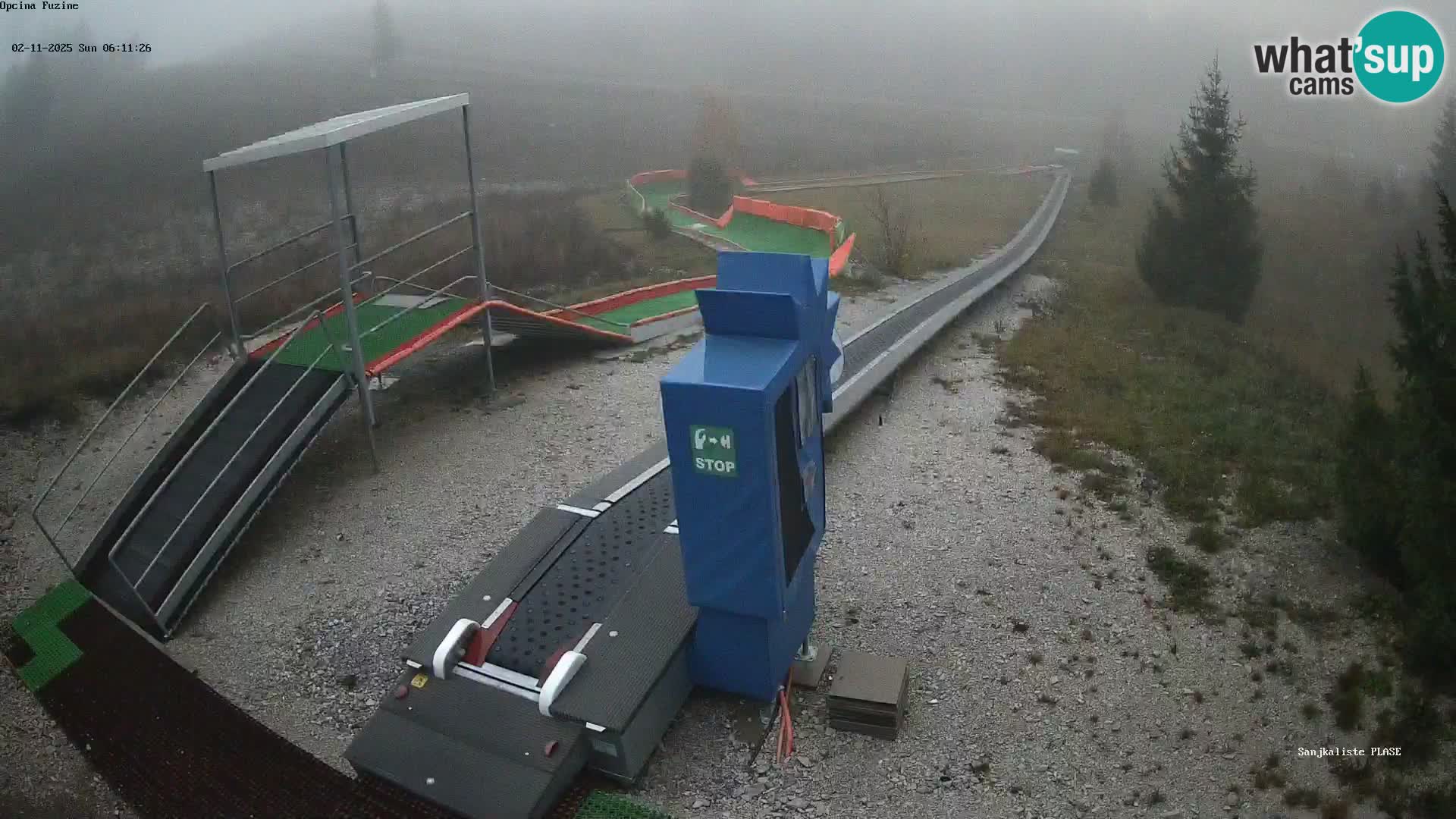 Webcam en direct Piste de luge de Fužine – Croatie