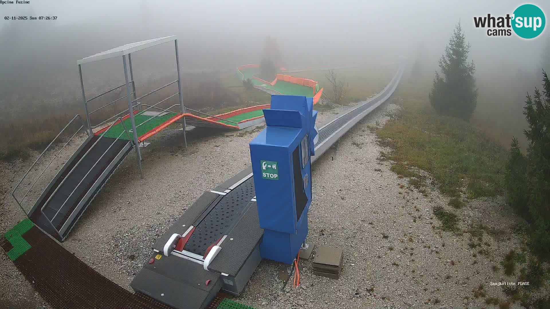 Webcam en vivo Pista de trineo Fužine – Croacia