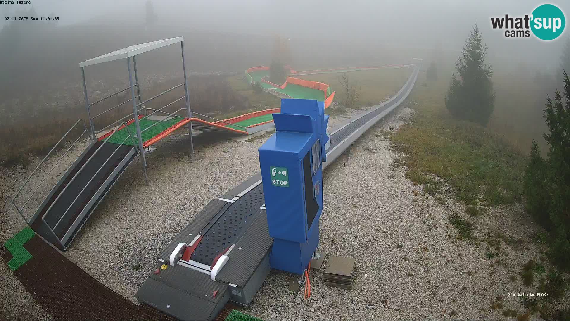 Live webcam Fužine toboggan run – Croatia