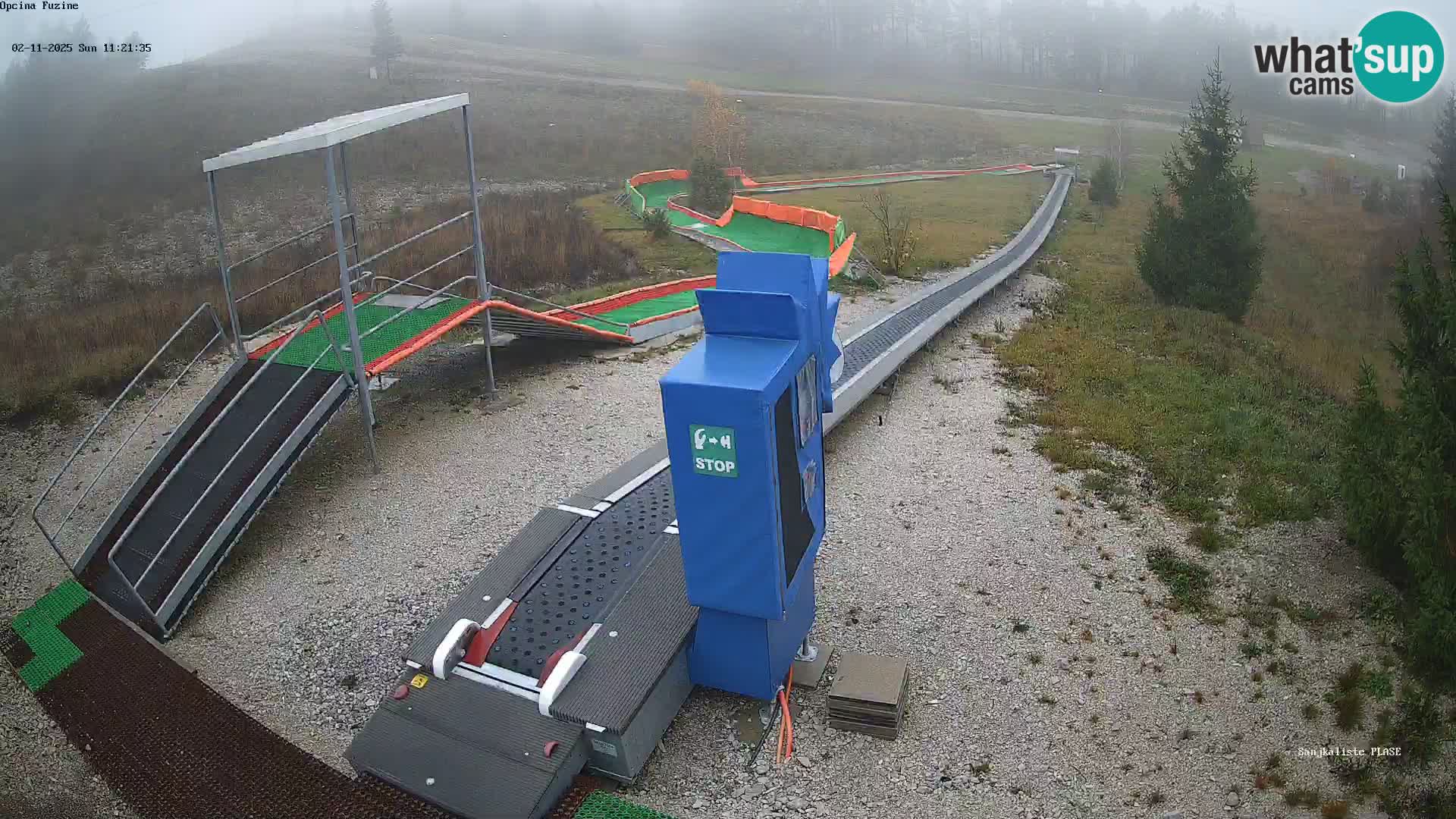 Webcam en direct Piste de luge de Fužine – Croatie