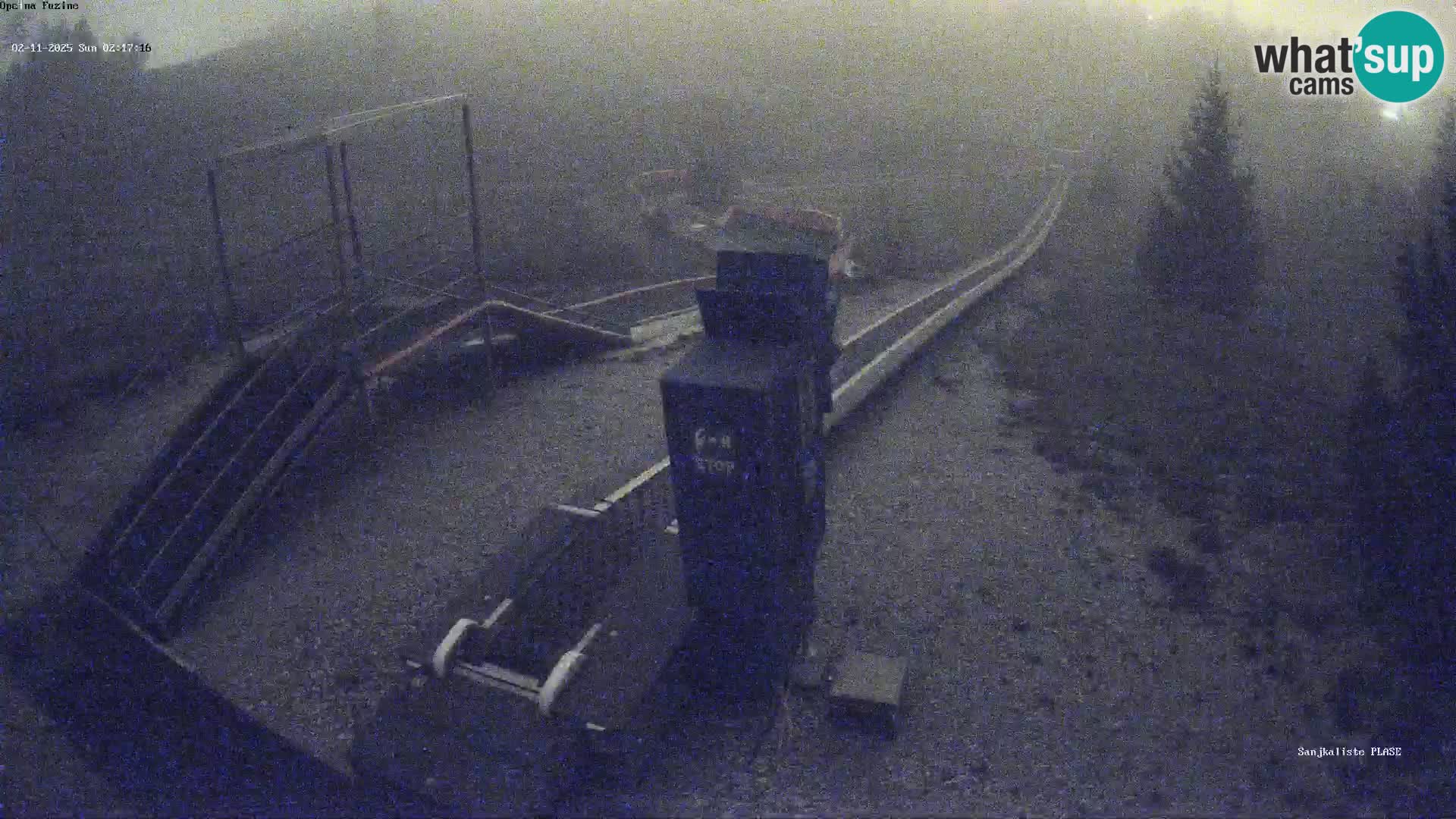 Live webcam Fužine toboggan run – Croatia