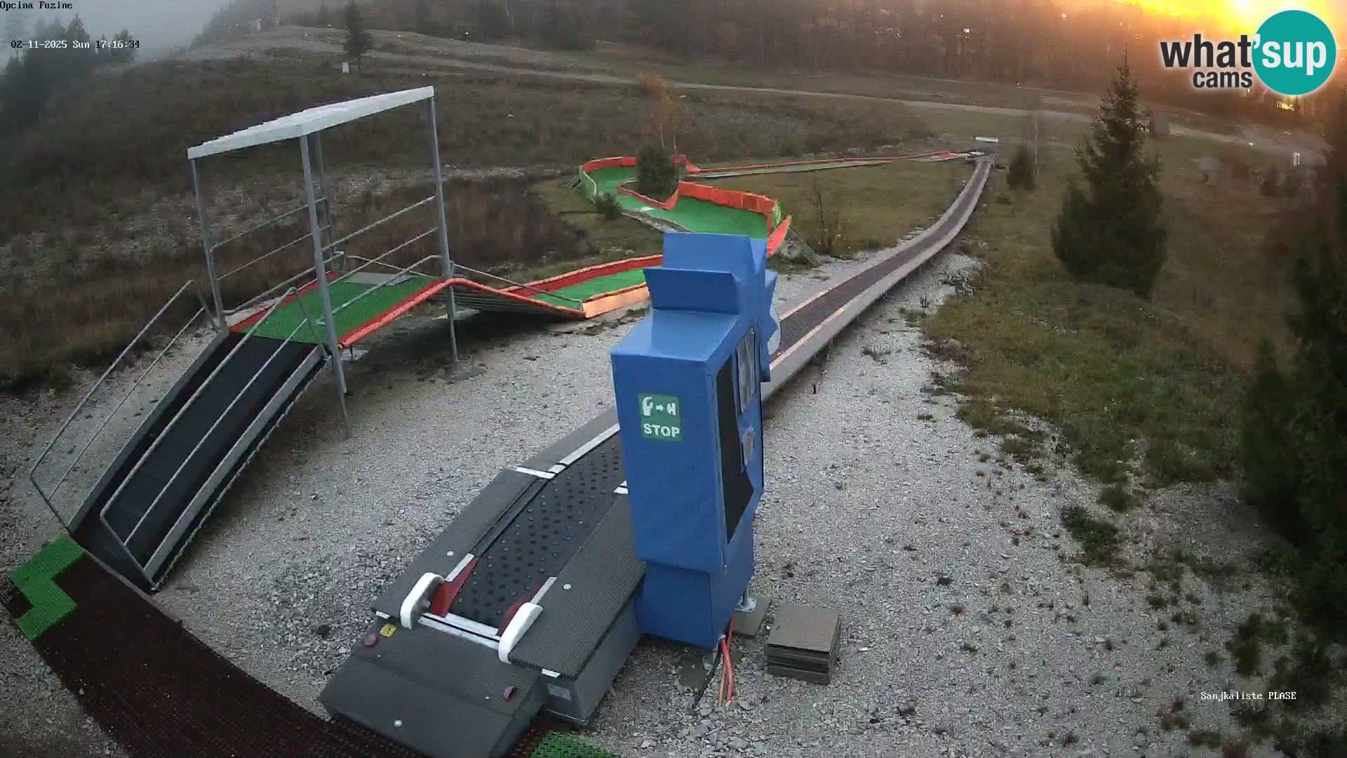 Spletna kamera v živo Sankališče Fužine – Hrvaška