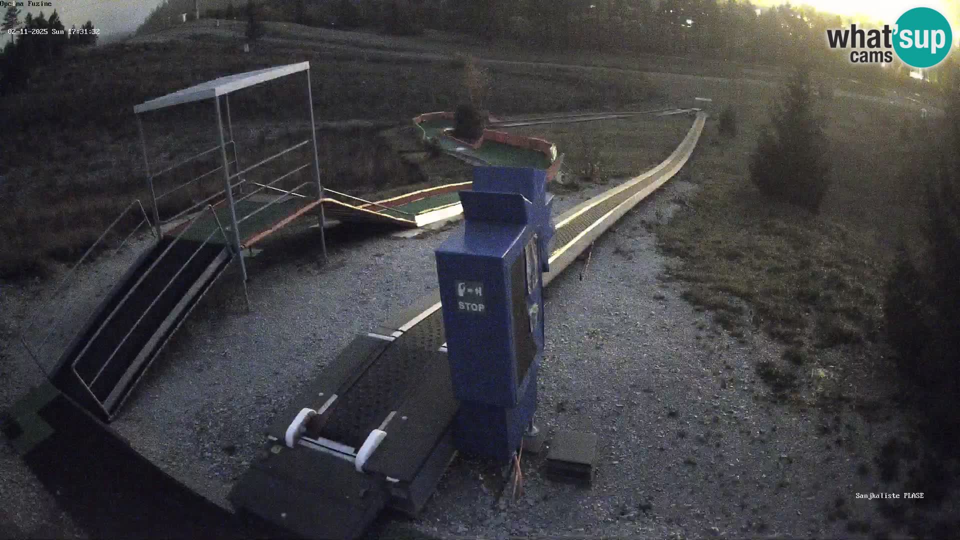 Live webcam Pista da slittino Fužine – Croazia