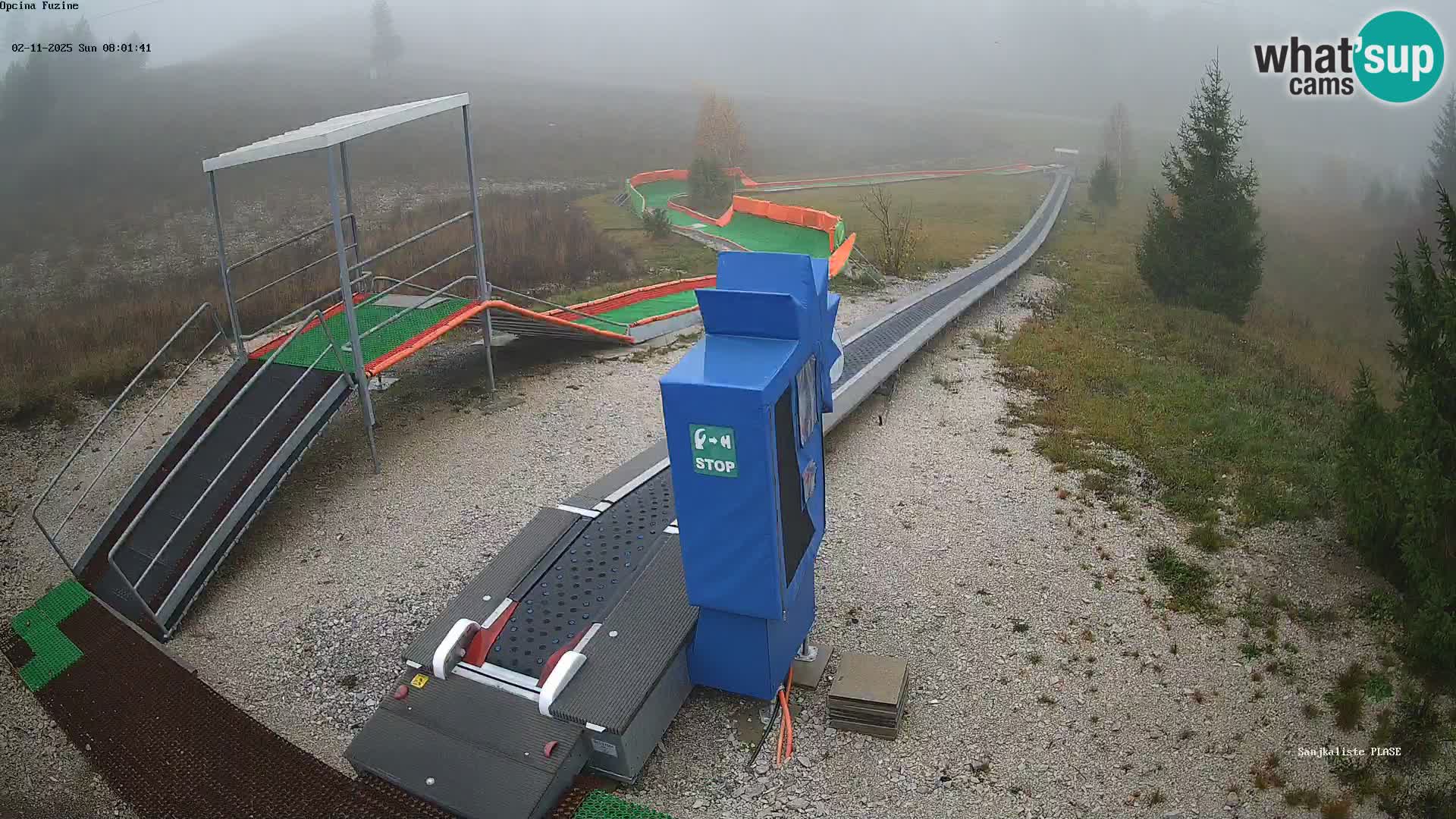 Live webcam Pista da slittino Fužine – Croazia