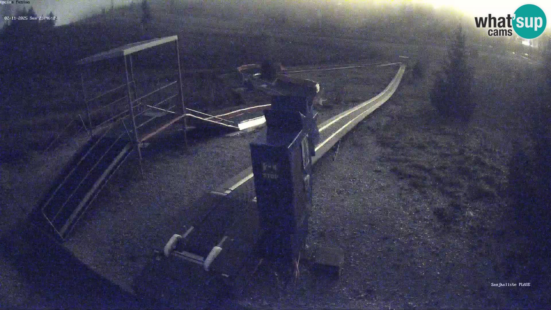 Live webcam Pista da slittino Fužine – Croazia