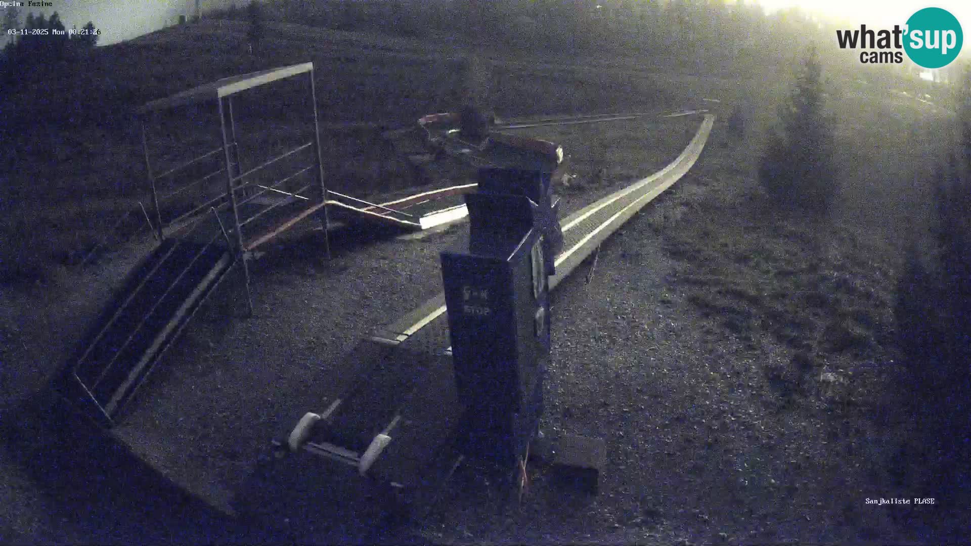 Webcam en vivo Pista de trineo Fužine – Croacia