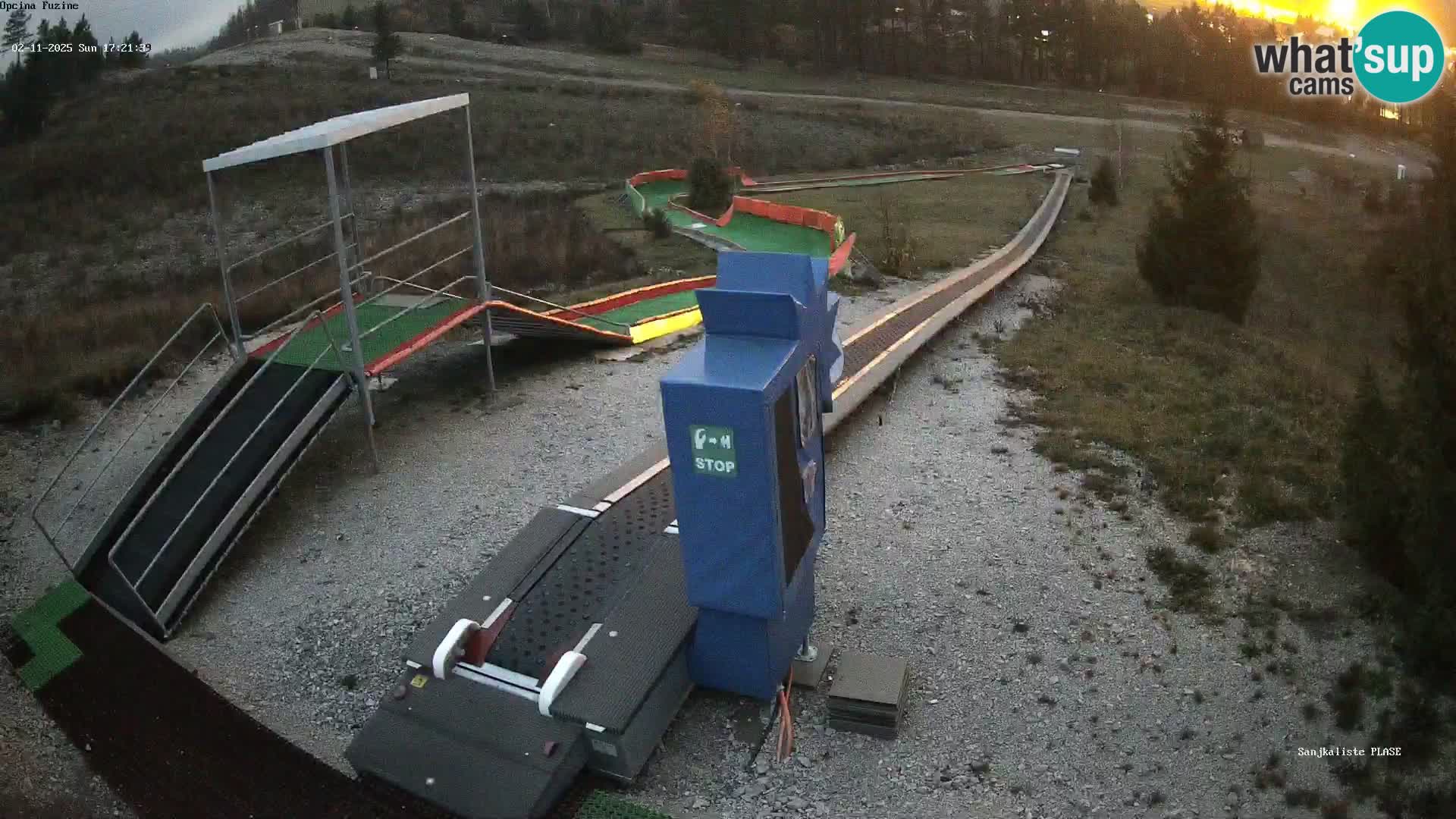 Spletna kamera v živo Sankališče Fužine – Hrvaška