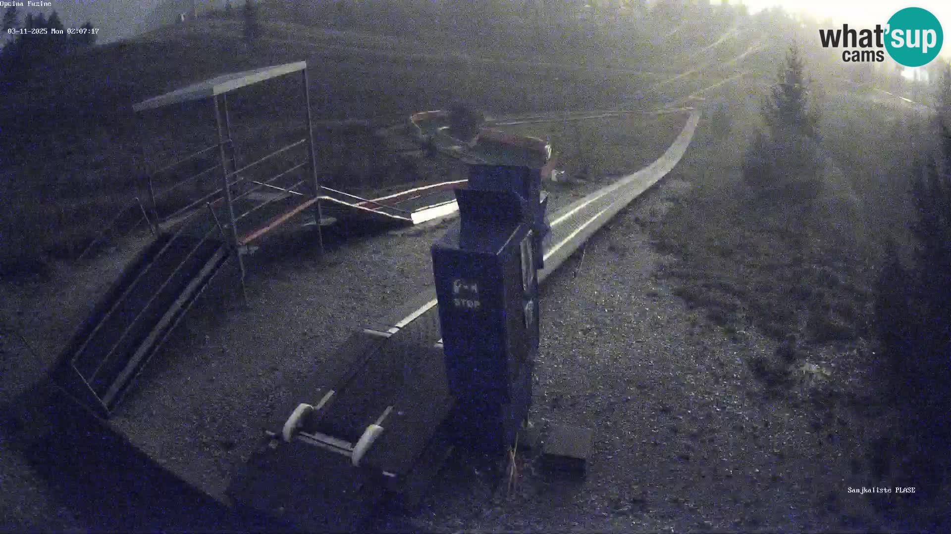 Live webcam Pista da slittino Fužine – Croazia