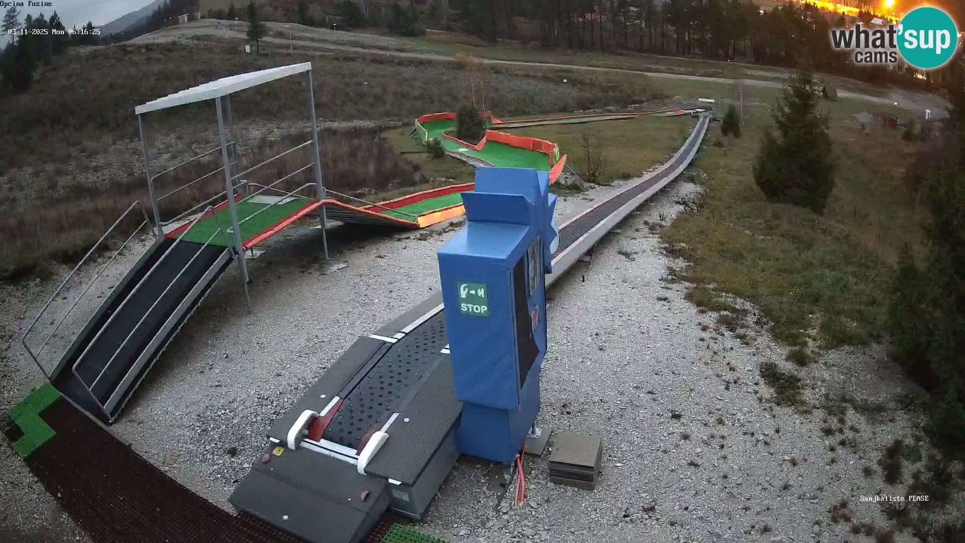 Webcam en vivo Pista de trineo Fužine – Croacia