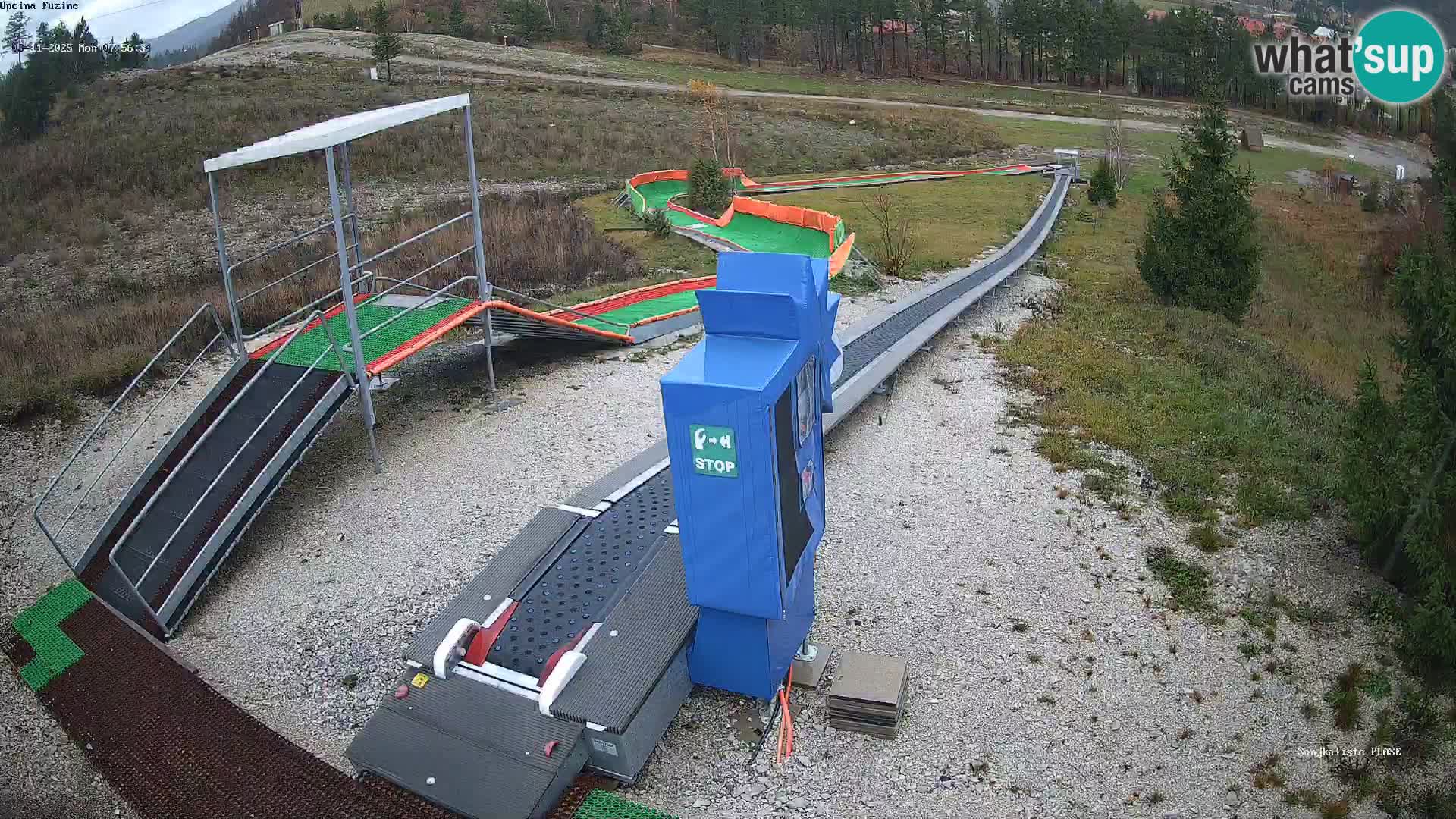 Webcam en direct Piste de luge de Fužine – Croatie