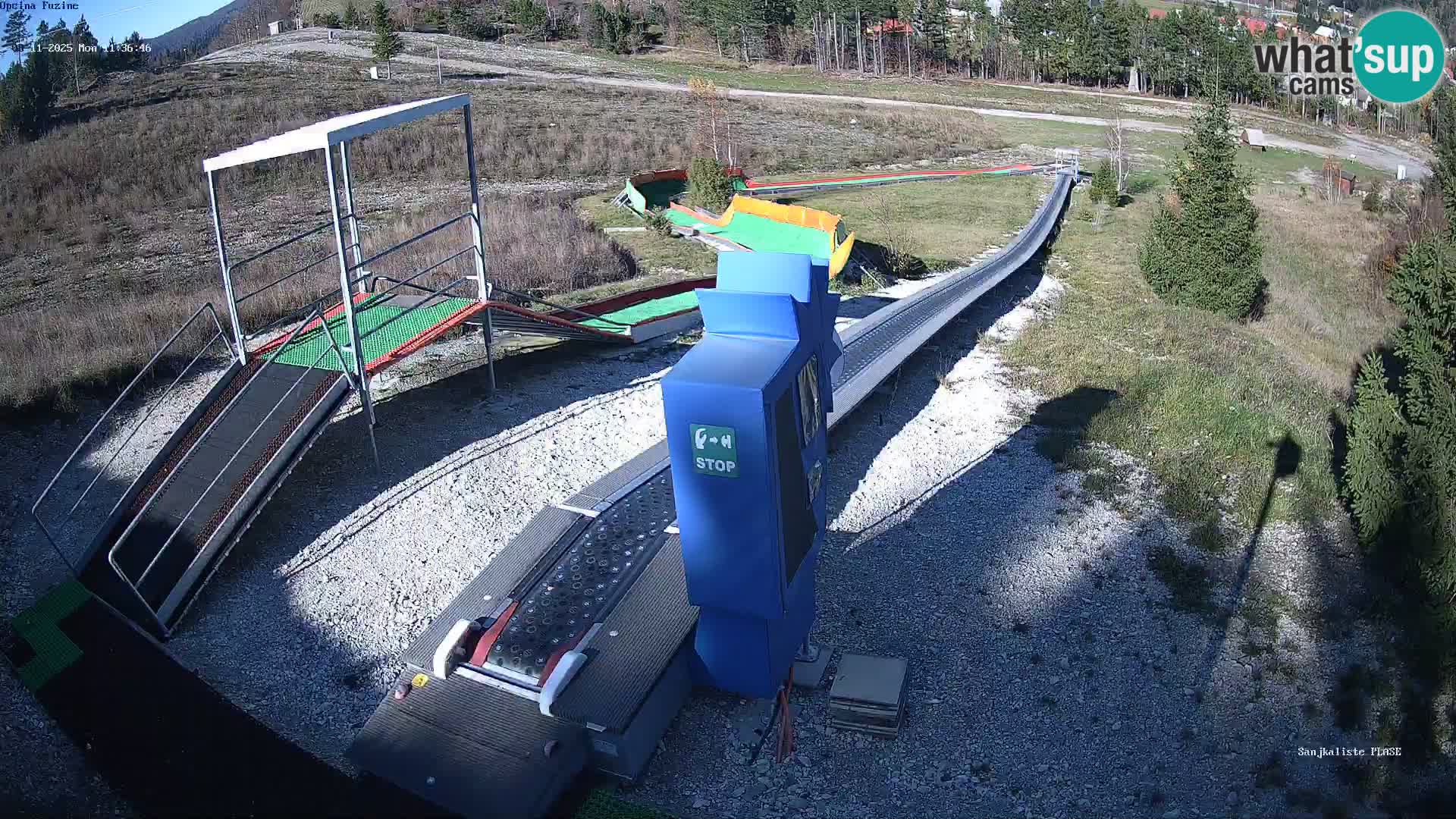 Live webcam Pista da slittino Fužine – Croazia