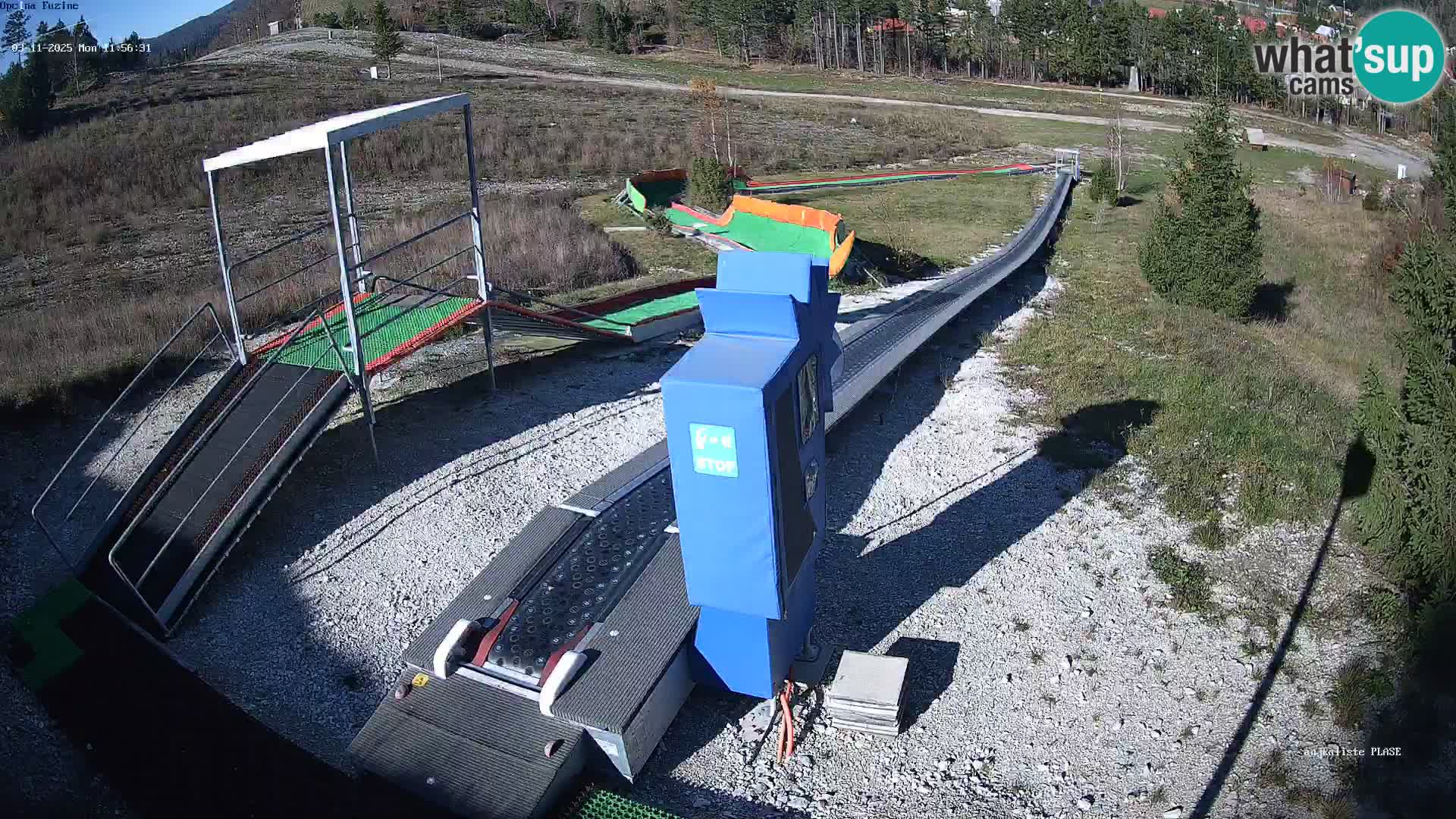 Live webcam Fužine toboggan run – Croatia