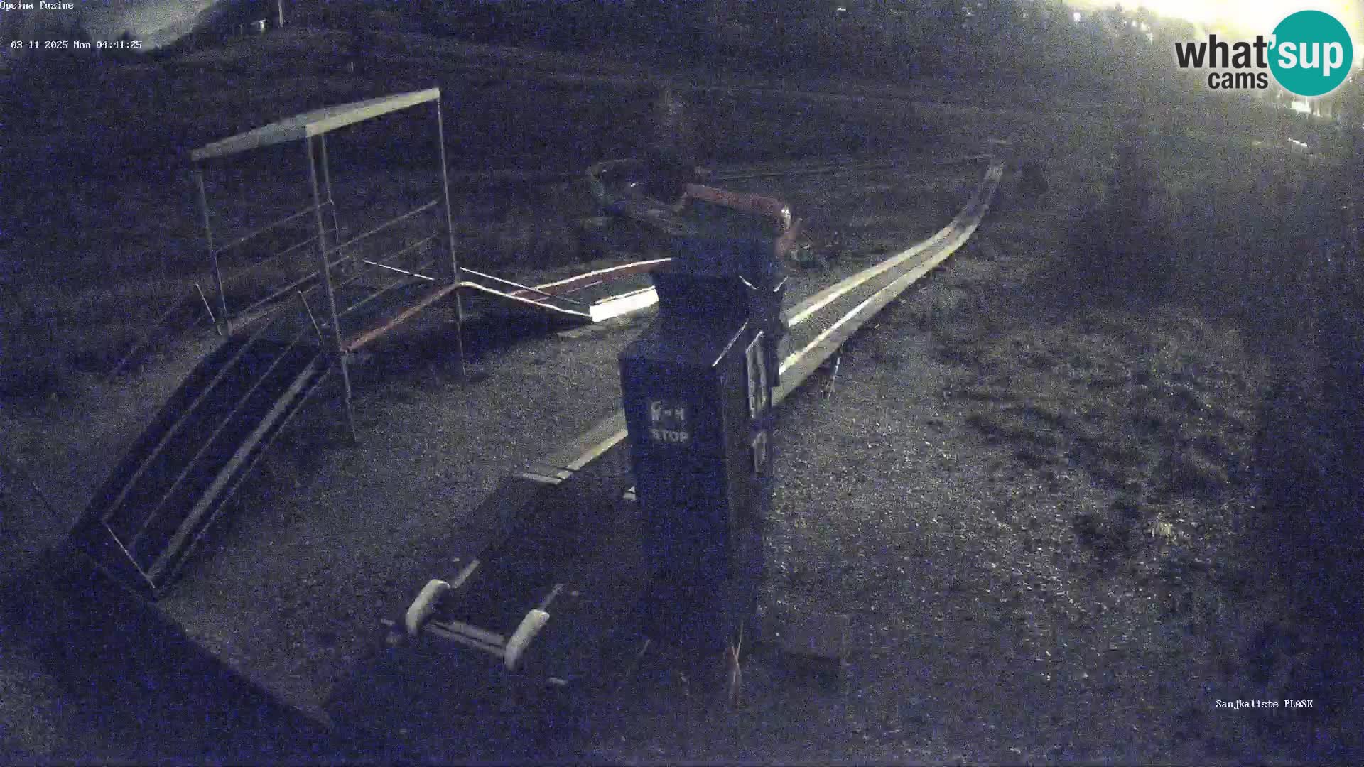 Live webcam Pista da slittino Fužine – Croazia