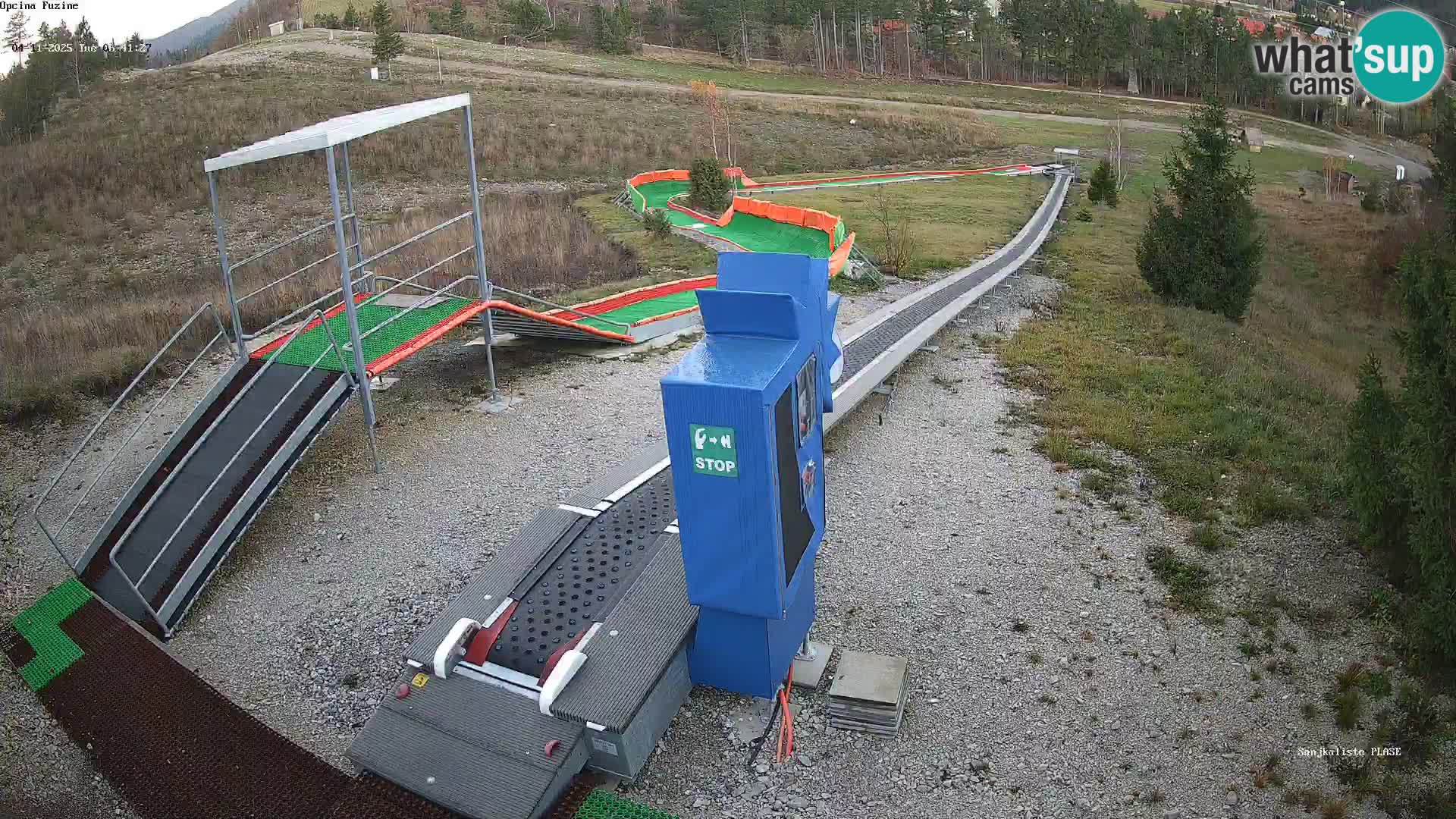 Live webcam Fužine toboggan run – Croatia