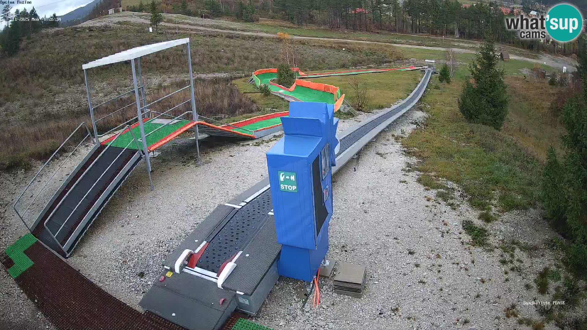 Live webcam Fužine toboggan run – Croatia