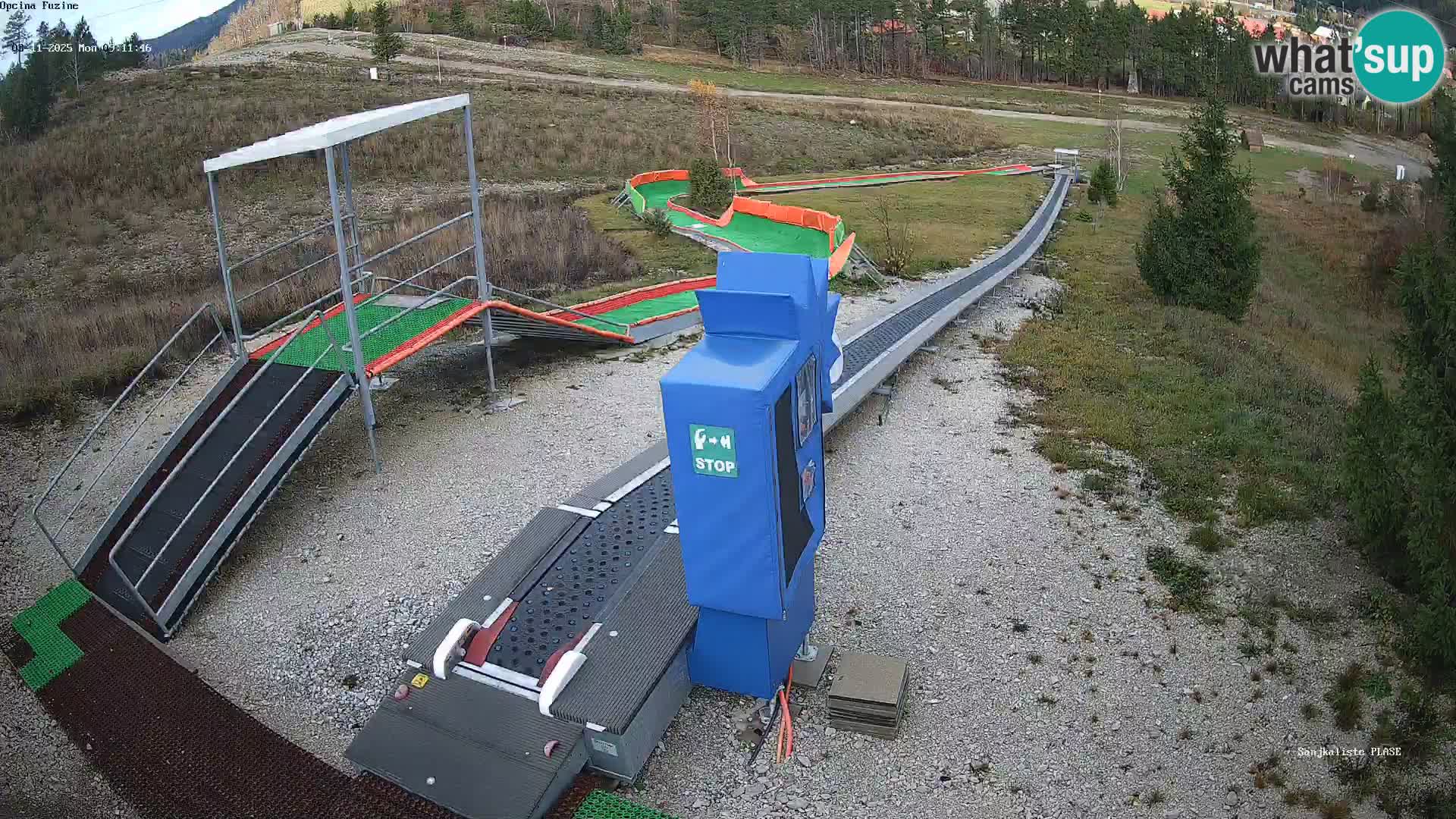 Live webcam Fužine toboggan run – Croatia