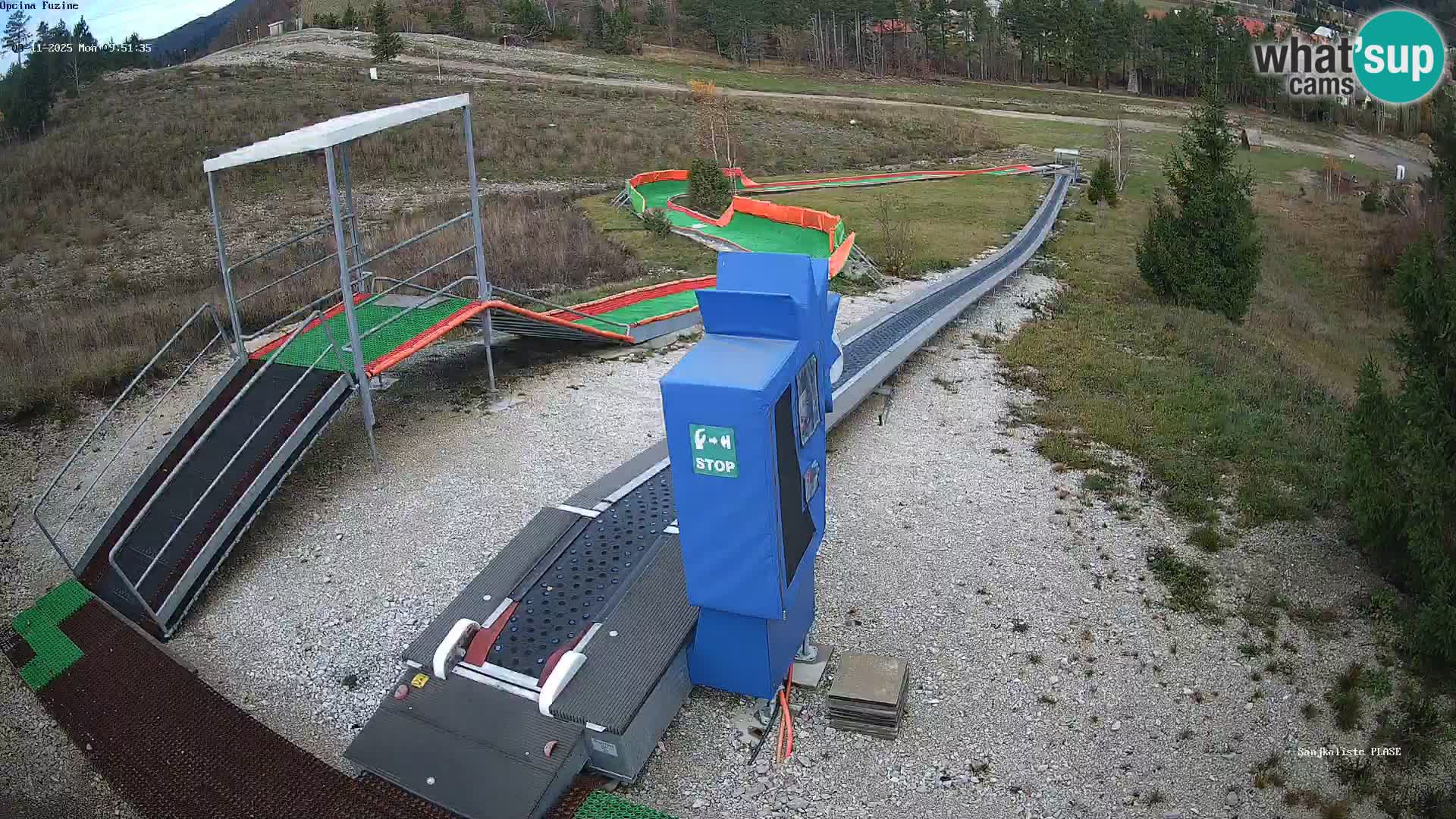 Live webcam Fužine toboggan run – Croatia