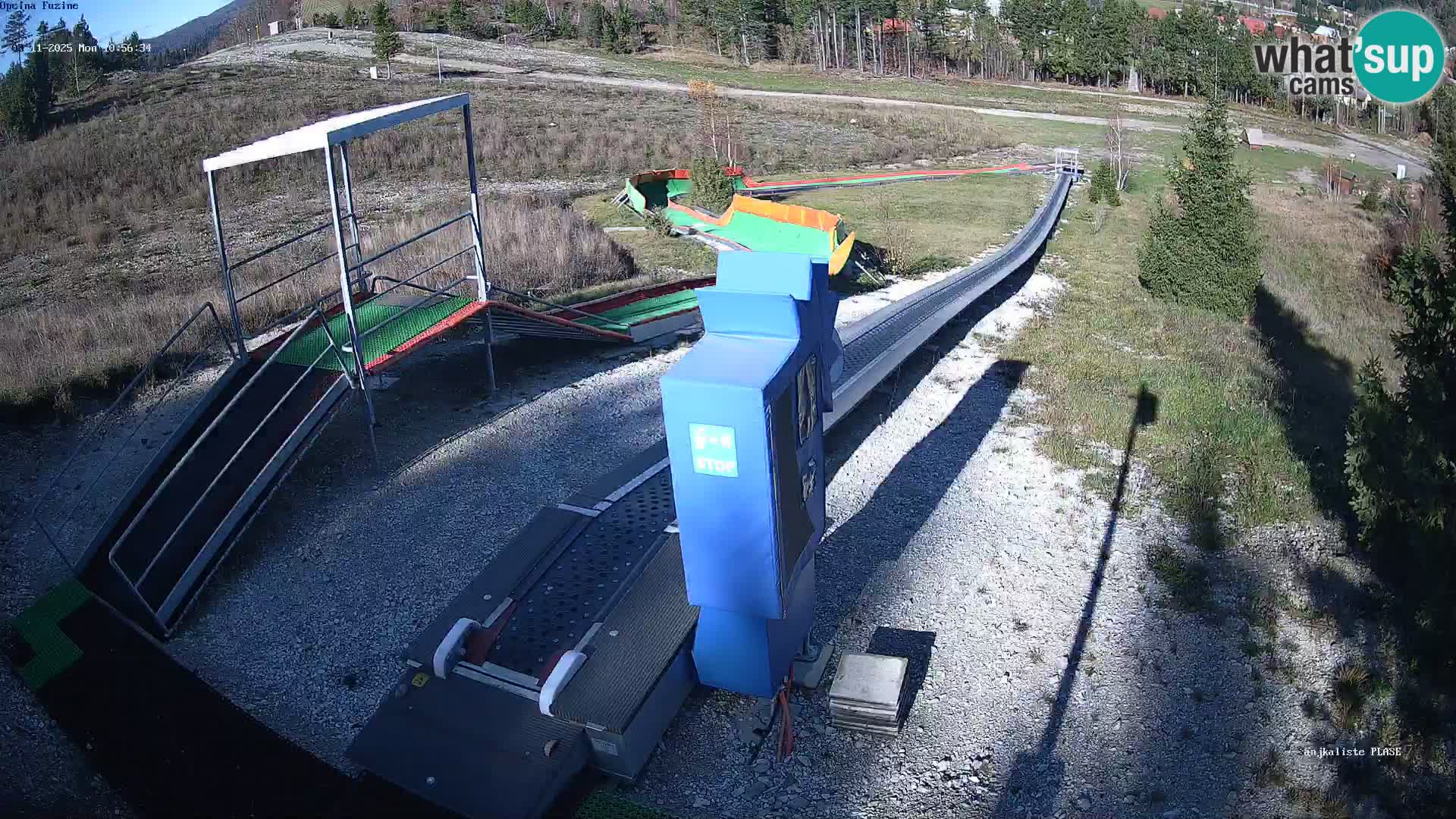 Live webcam Fužine toboggan run – Croatia