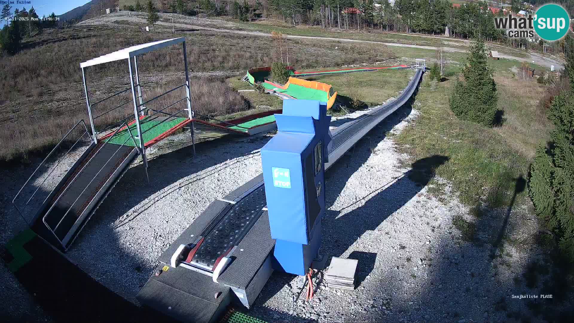 Webcam en direct Piste de luge de Fužine – Croatie