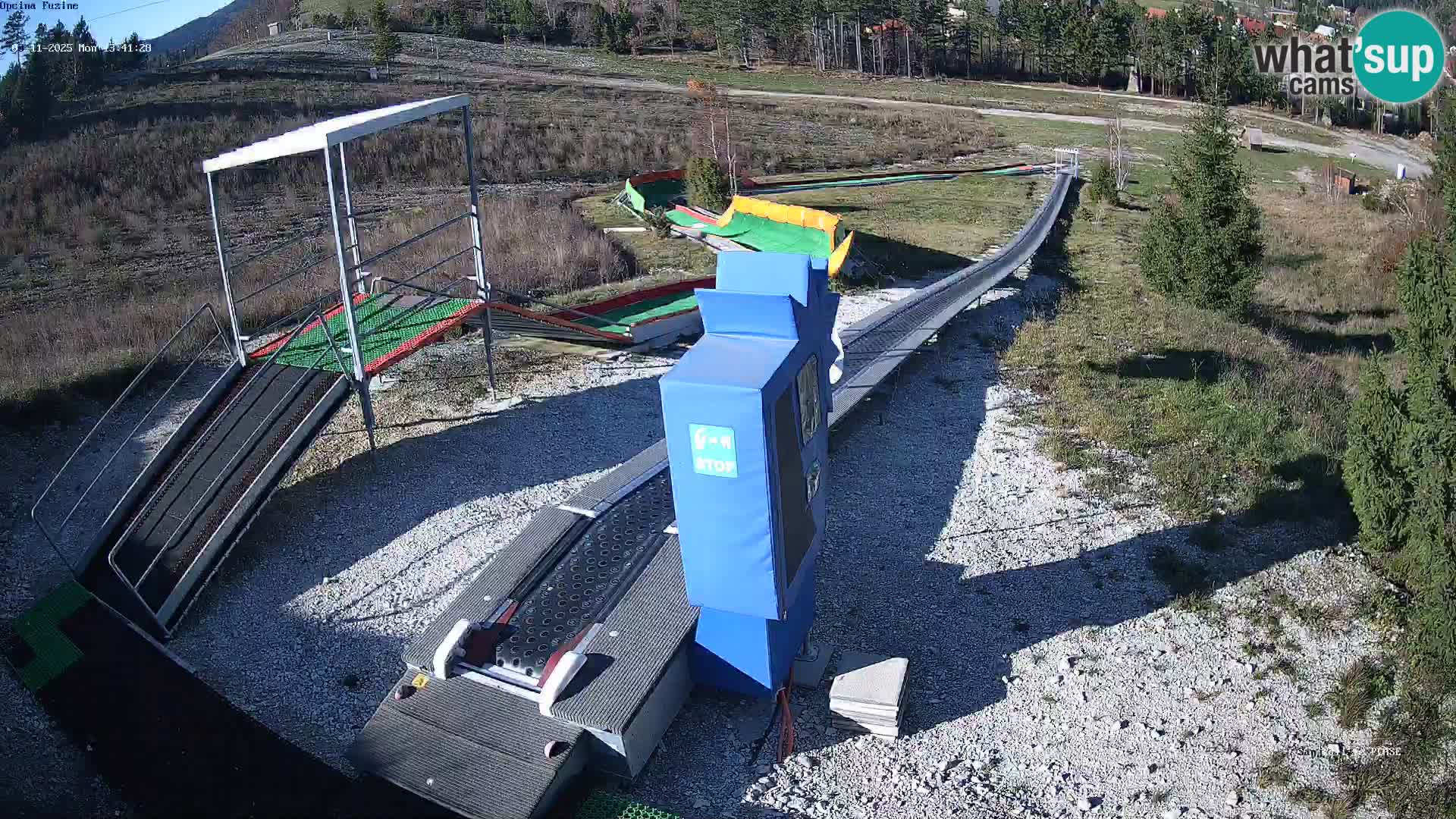 Live webcam Pista da slittino Fužine – Croazia