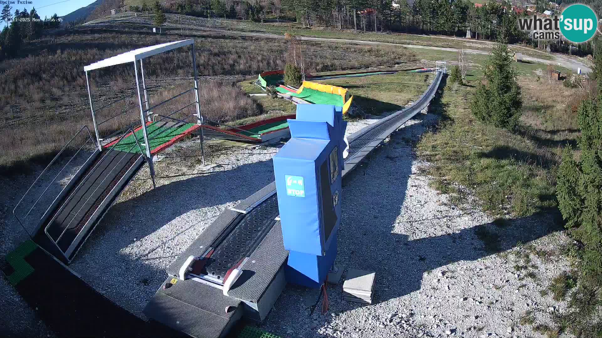 Live webcam Fužine toboggan run – Croatia