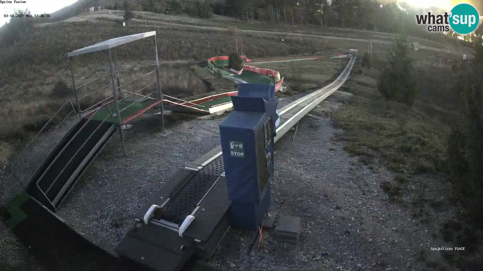 Webcam en direct Piste de luge de Fužine – Croatie