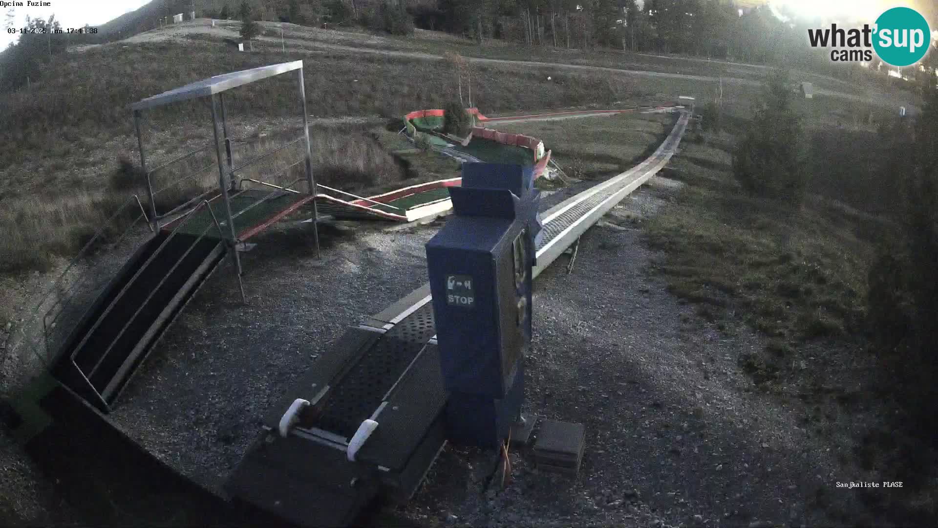 Live webcam Pista da slittino Fužine – Croazia