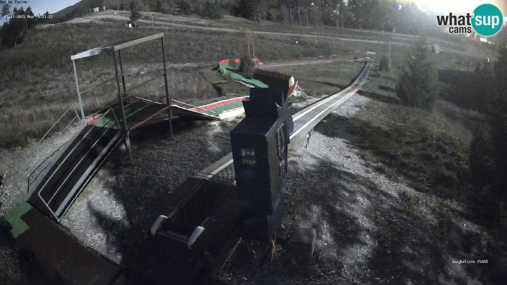 Webcam en vivo Pista de trineo Fužine – Croacia