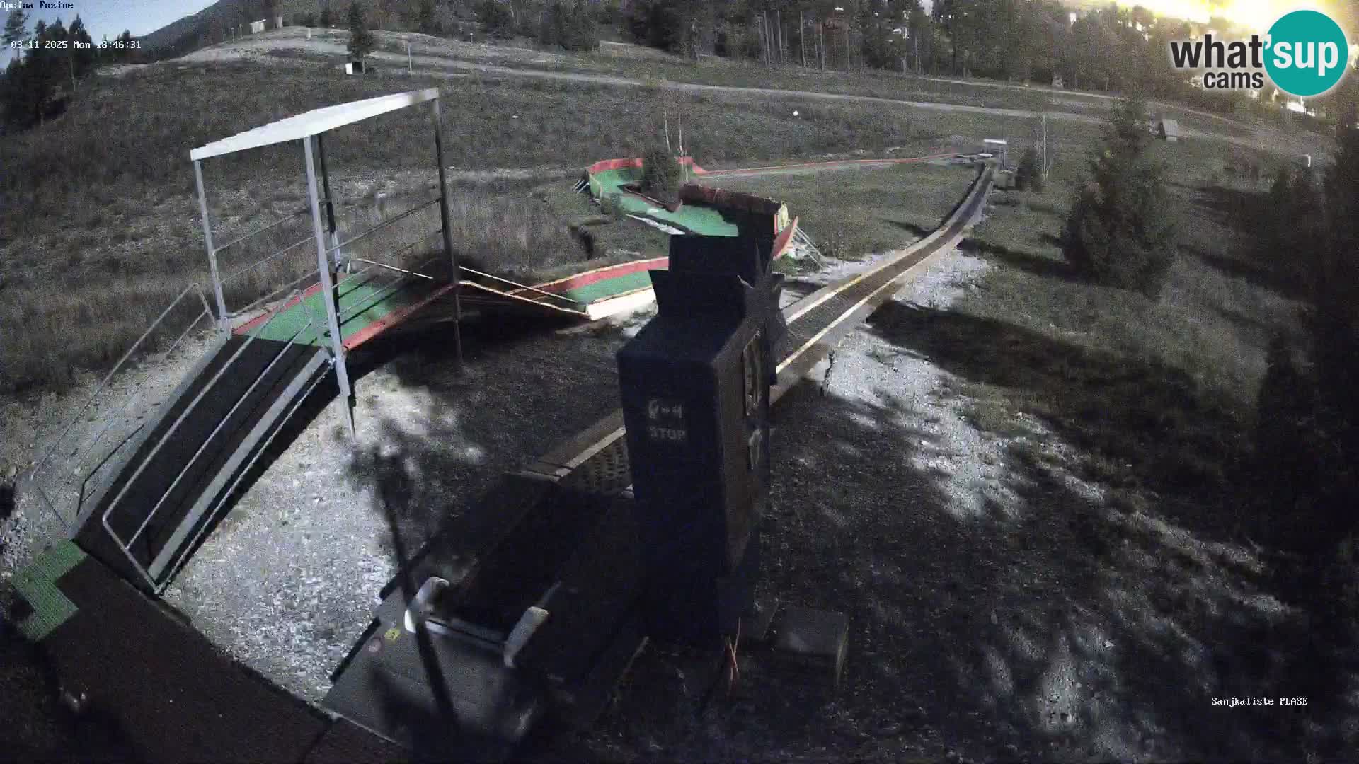 Webcam en direct Piste de luge de Fužine – Croatie