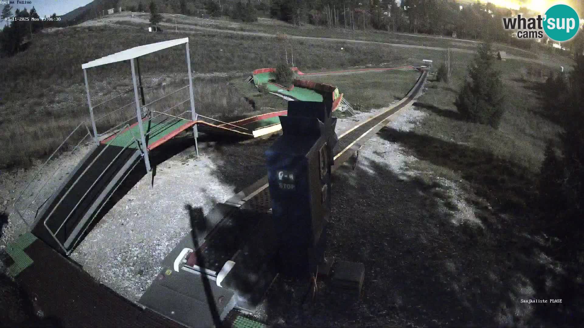 Live webcam Fužine toboggan run – Croatia