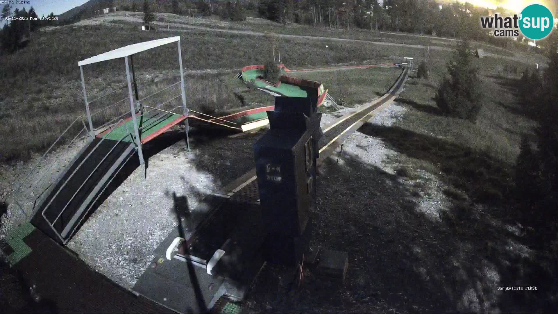 Live webcam Fužine toboggan run – Croatia