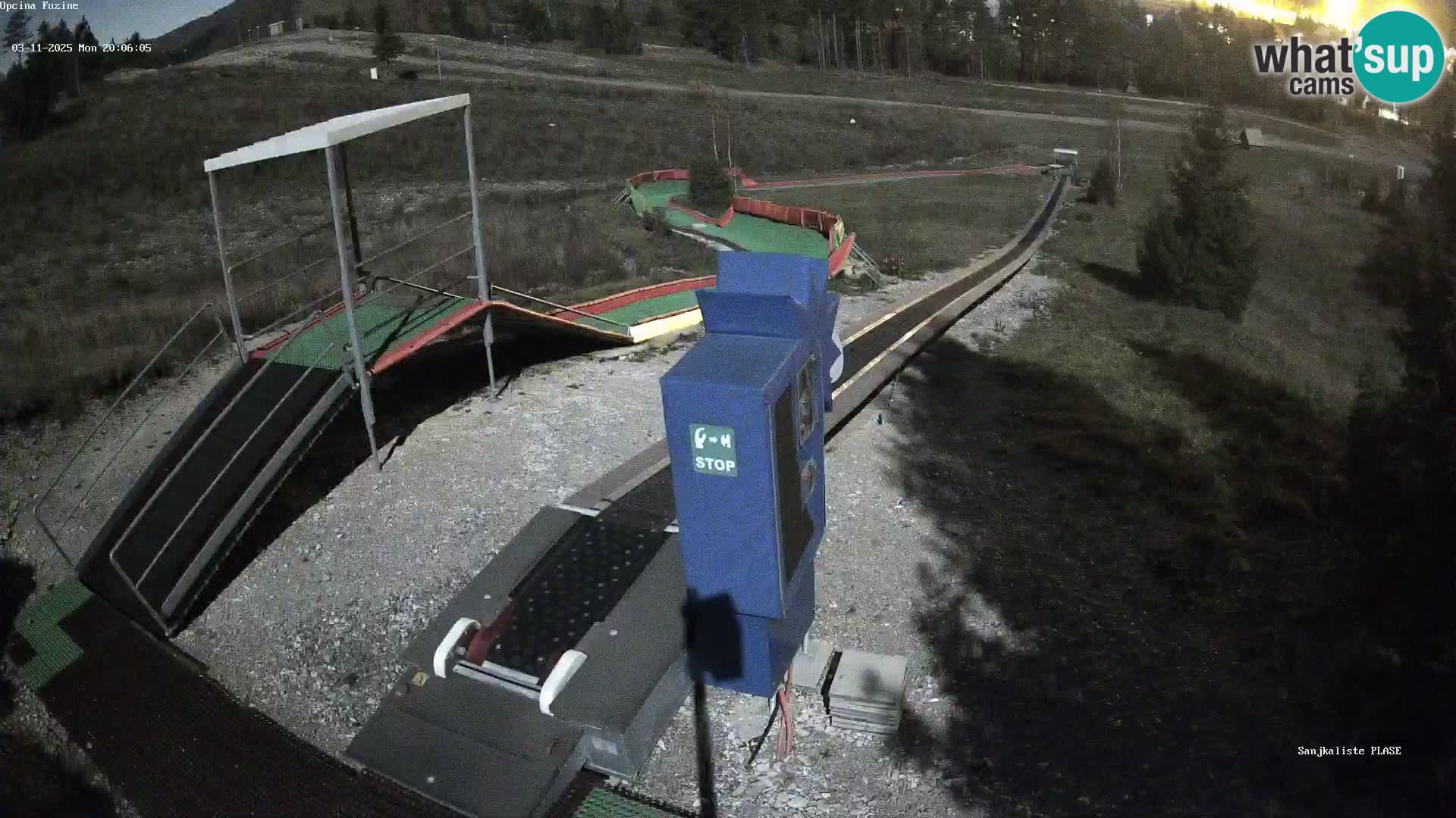 Live webcam Fužine toboggan run – Croatia