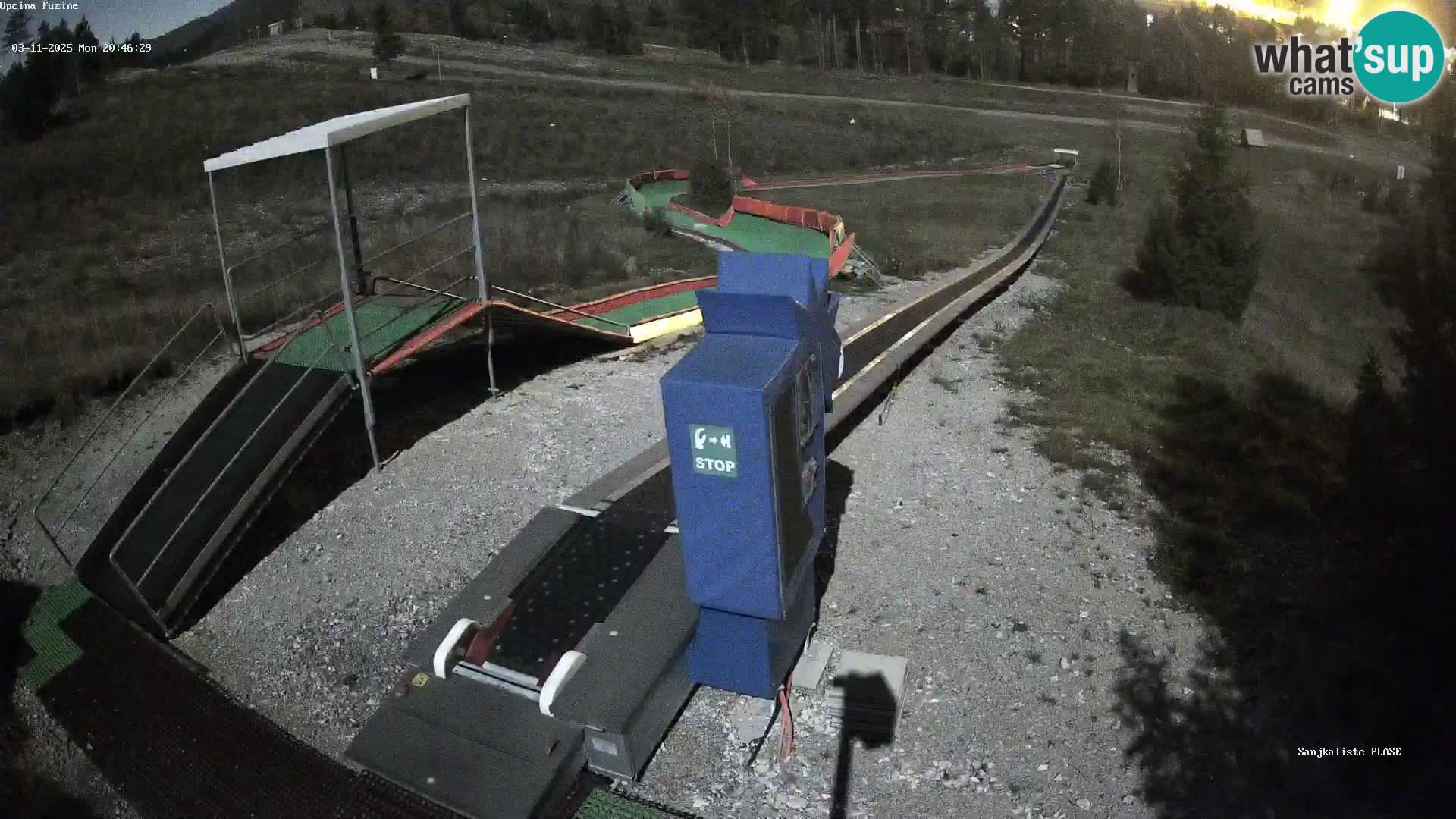 Live webcam Fužine toboggan run – Croatia