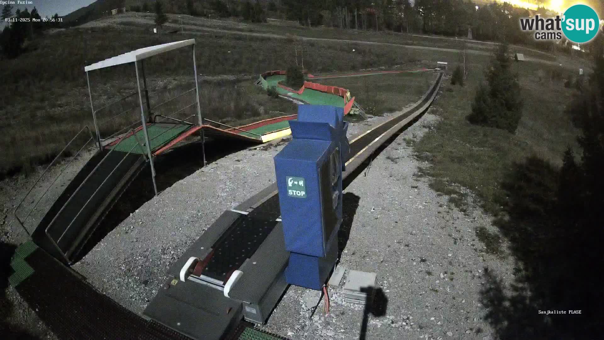 Live webcam Fužine toboggan run – Croatia