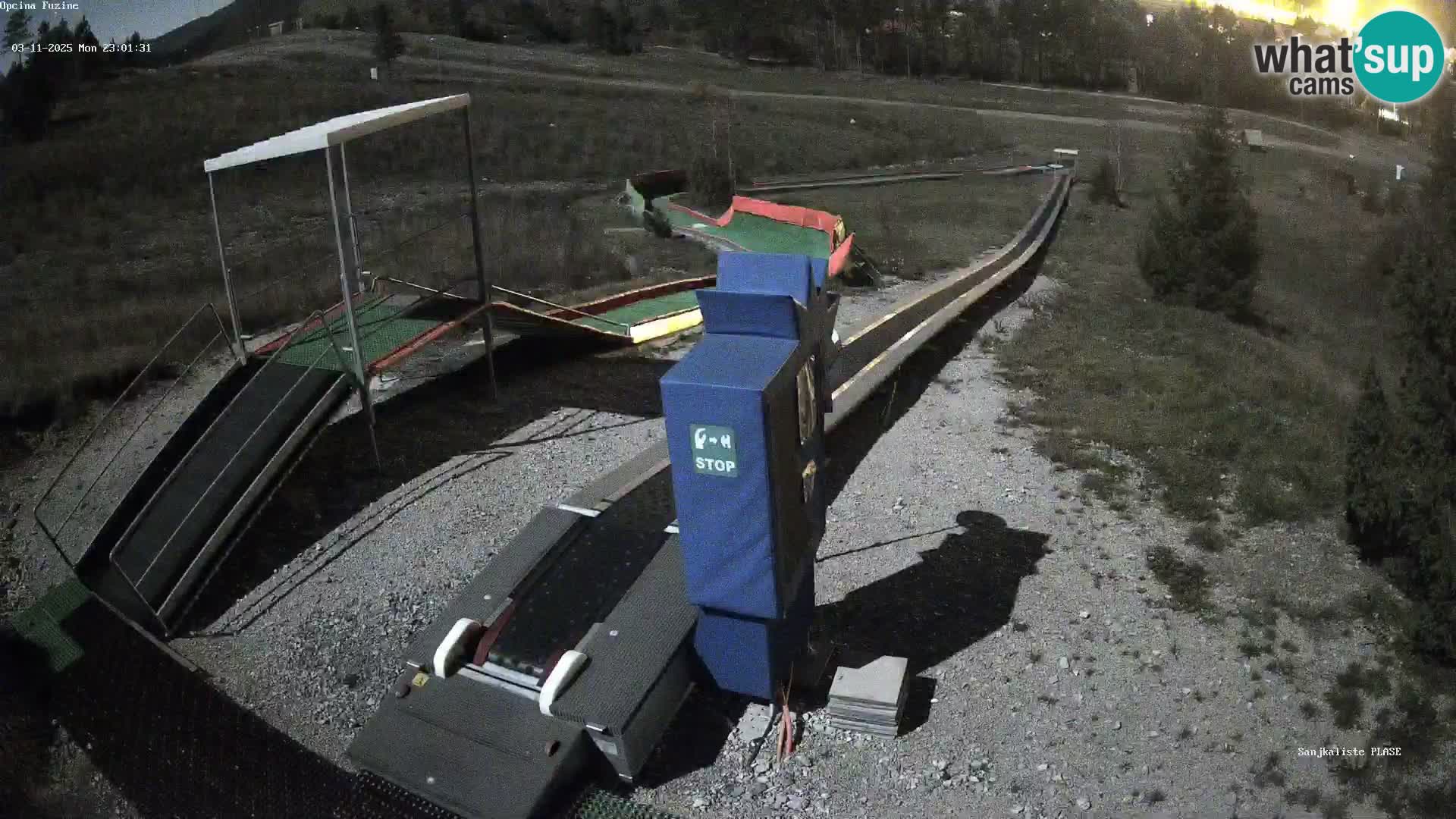 Live webcam Pista da slittino Fužine – Croazia