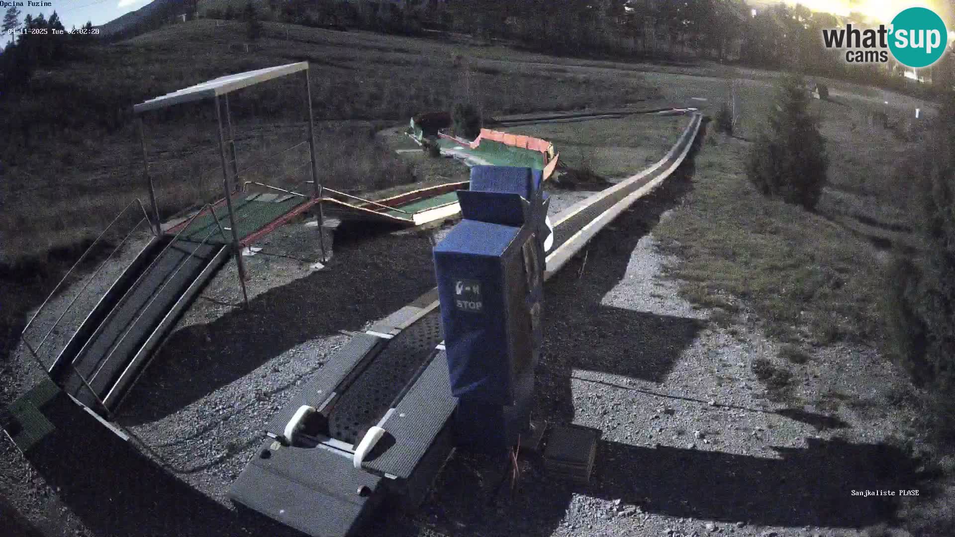 Live webcam Fužine toboggan run – Croatia