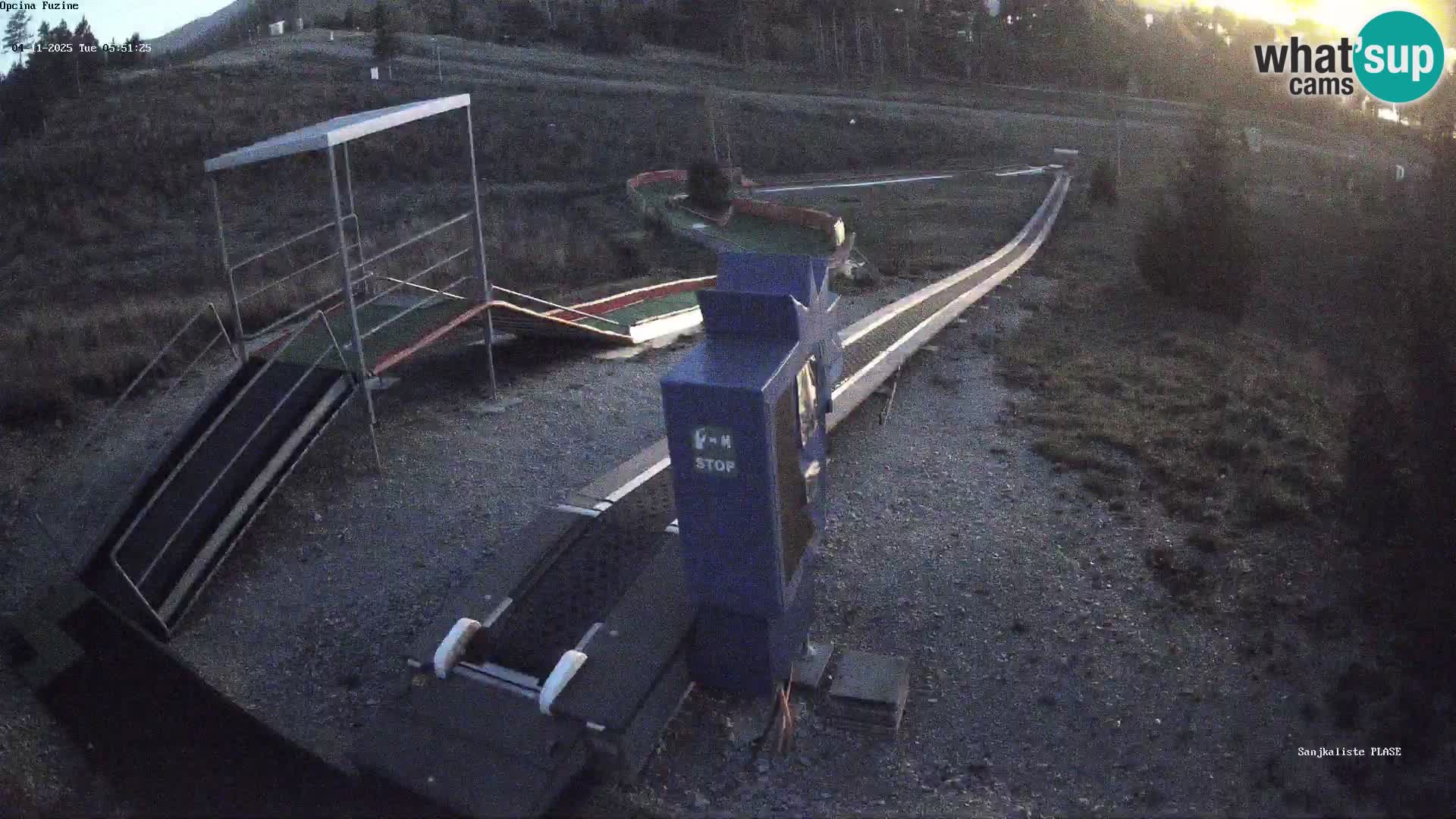 Live webcam Fužine toboggan run – Croatia