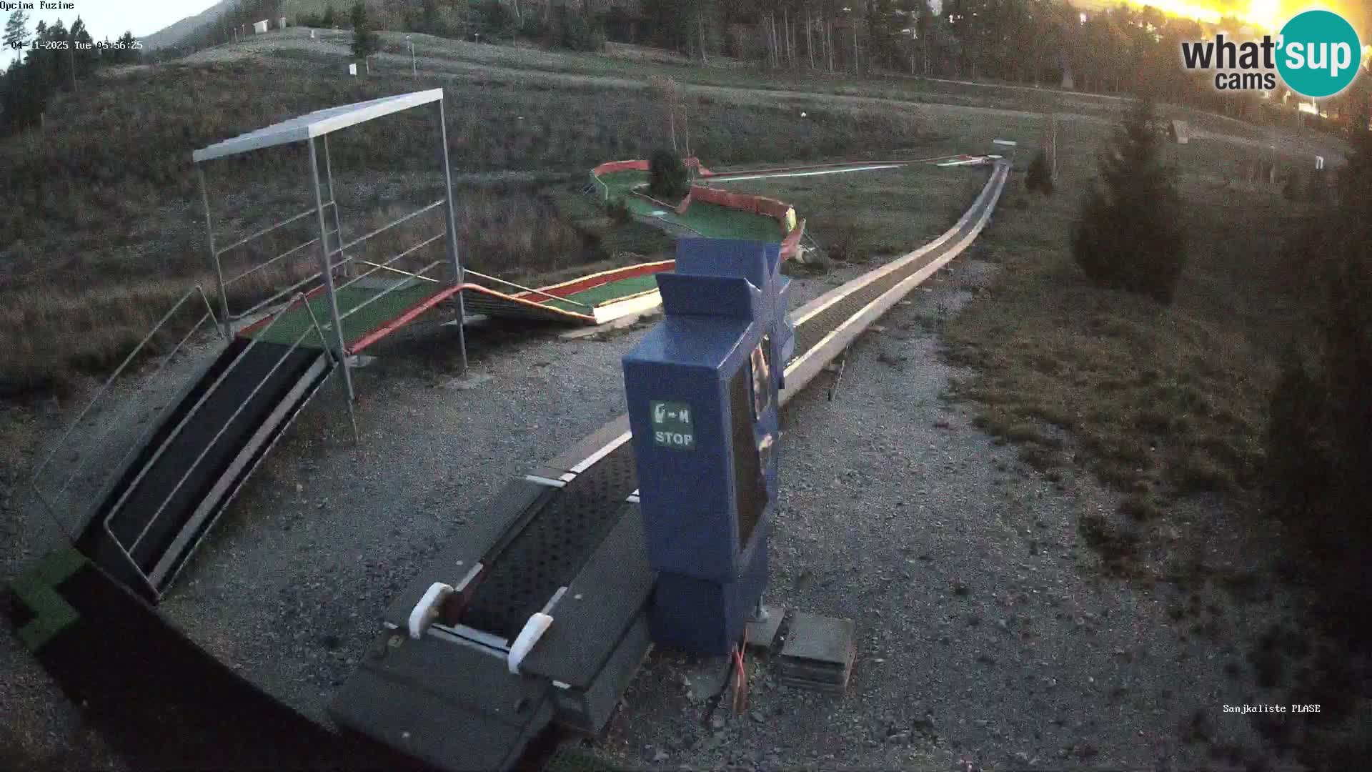 Webcam en vivo Pista de trineo Fužine – Croacia