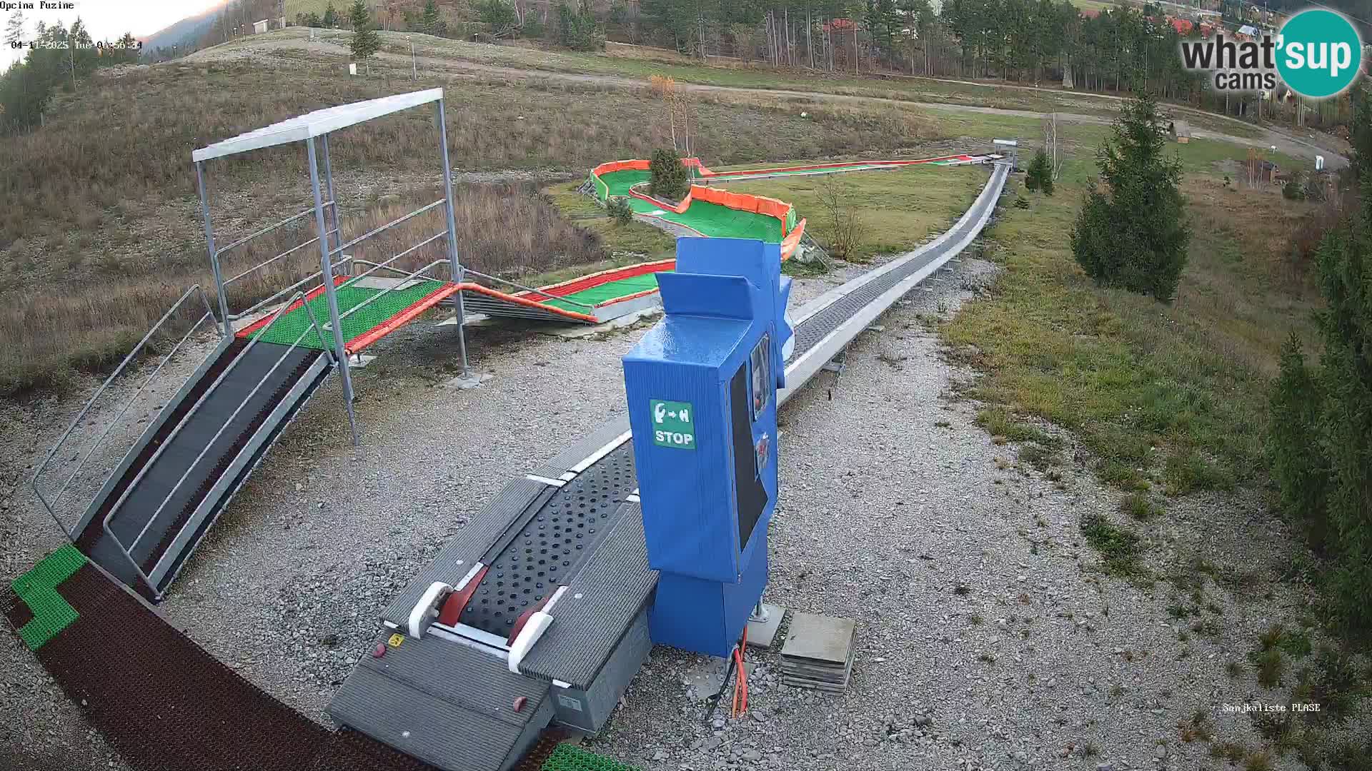 Live webcam Fužine toboggan run – Croatia