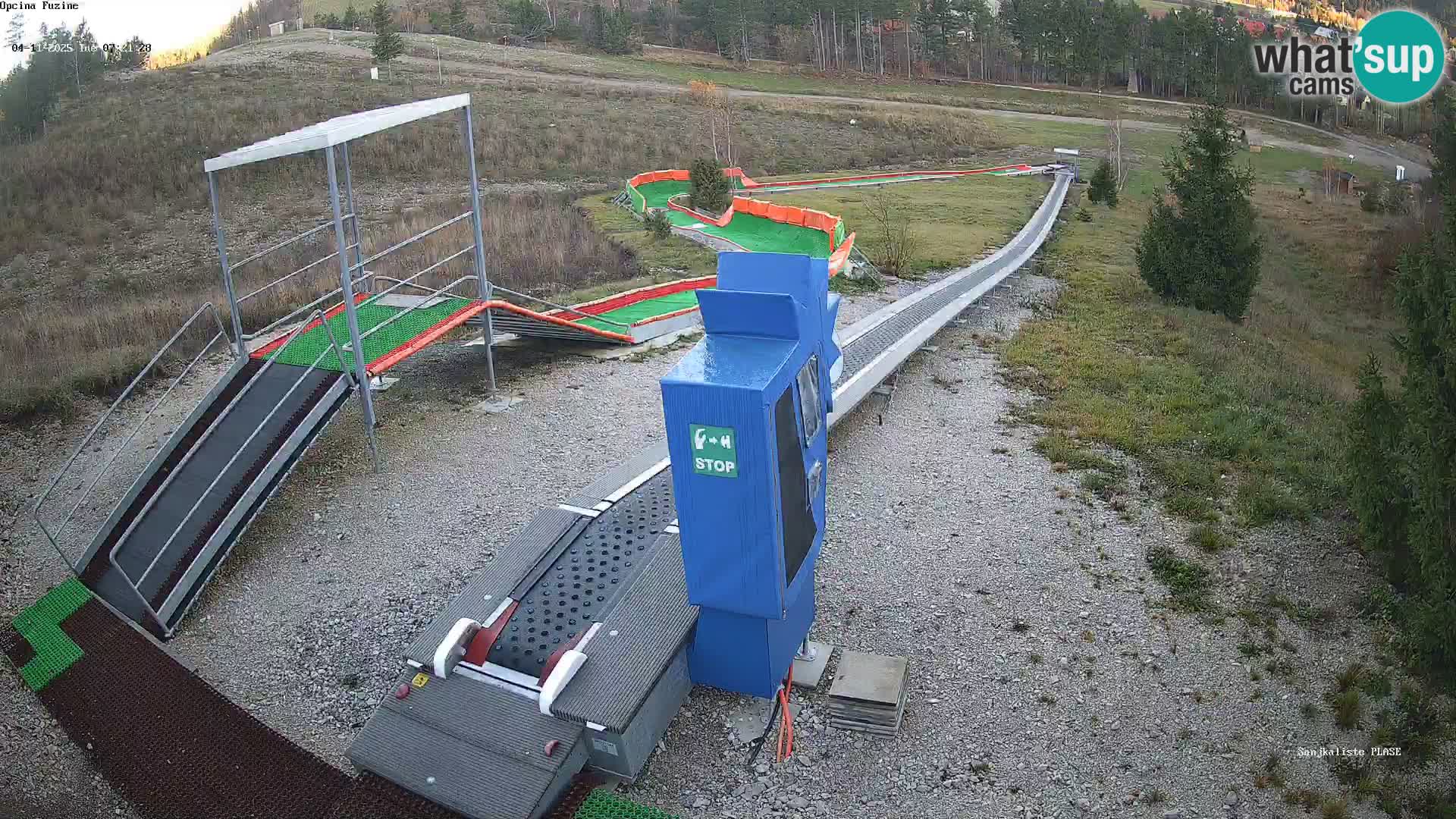 Live webcam Fužine toboggan run – Croatia