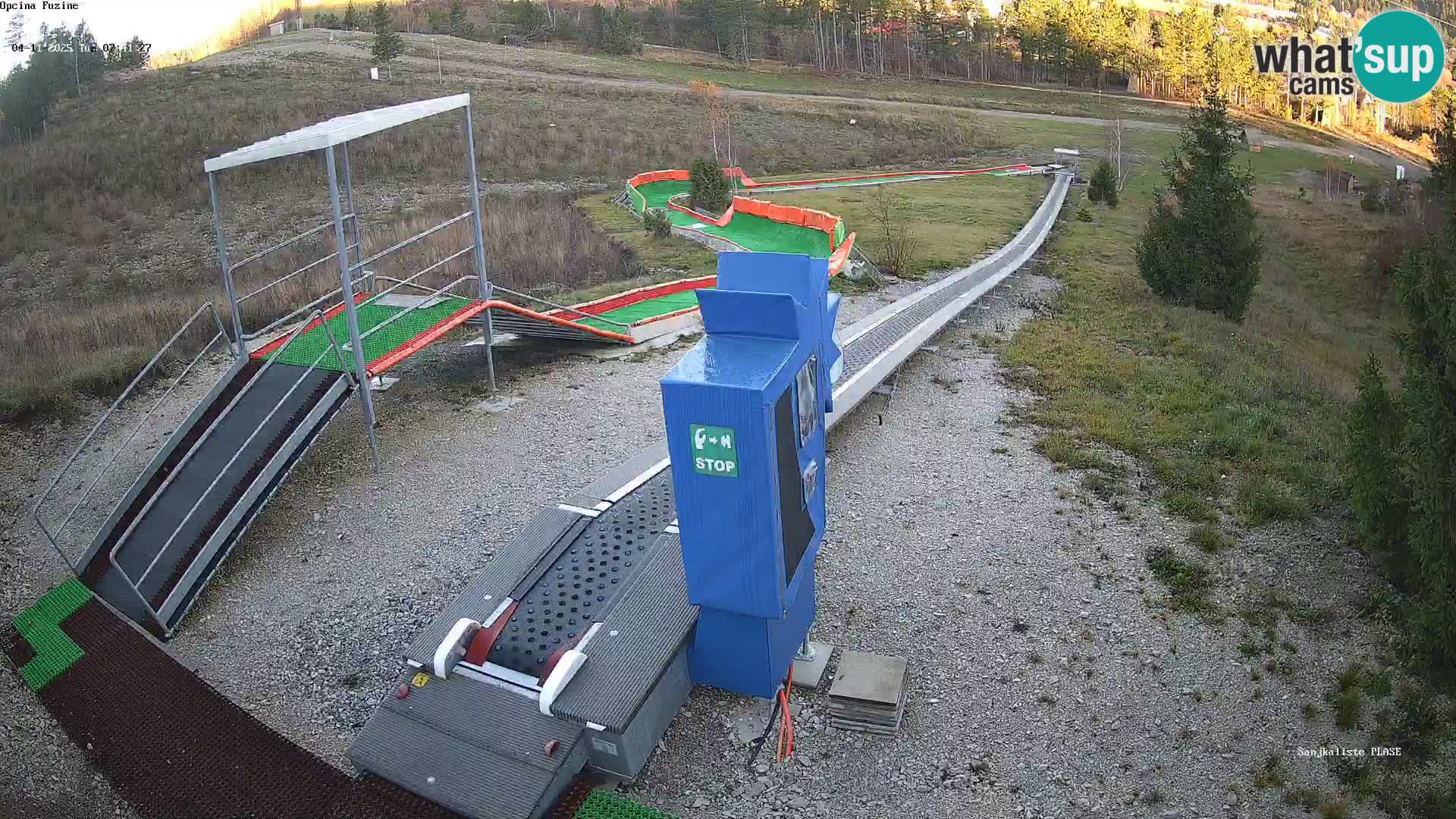 Live webcam Fužine toboggan run – Croatia