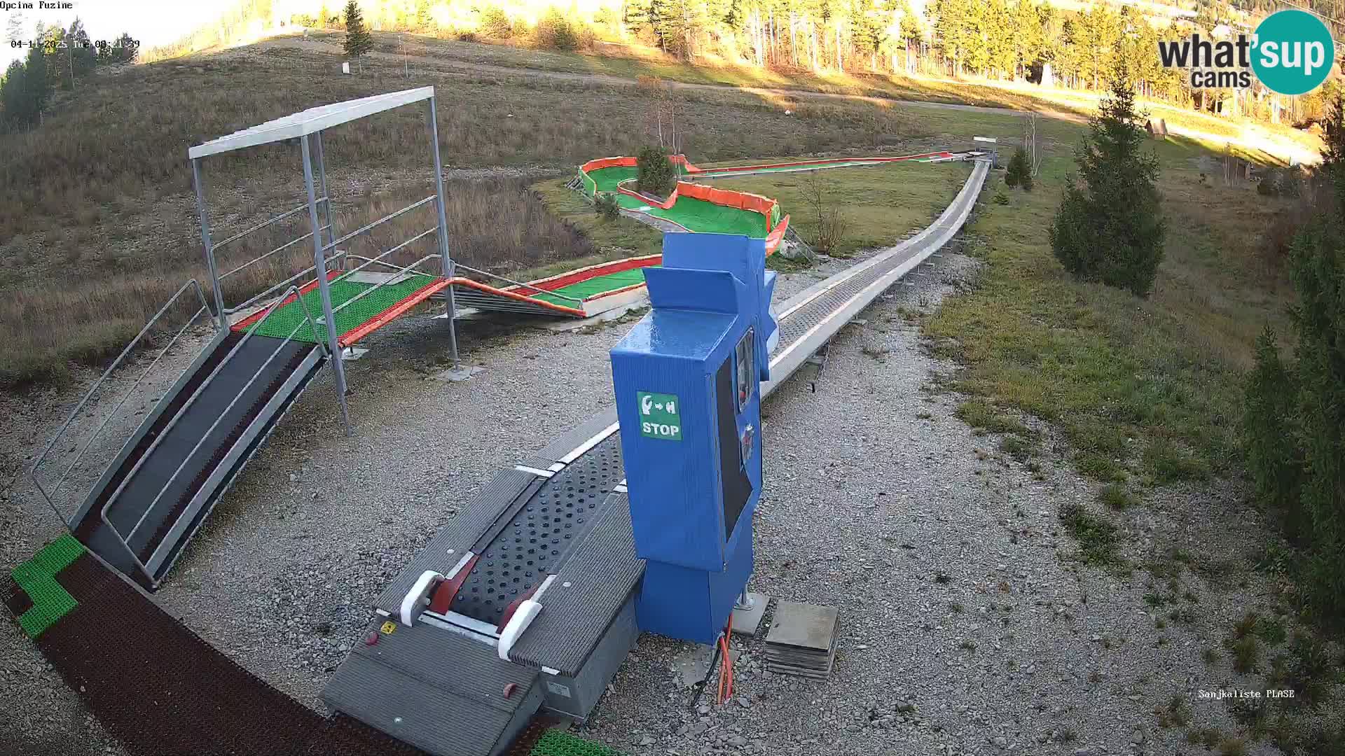 Live webcam Fužine toboggan run – Croatia