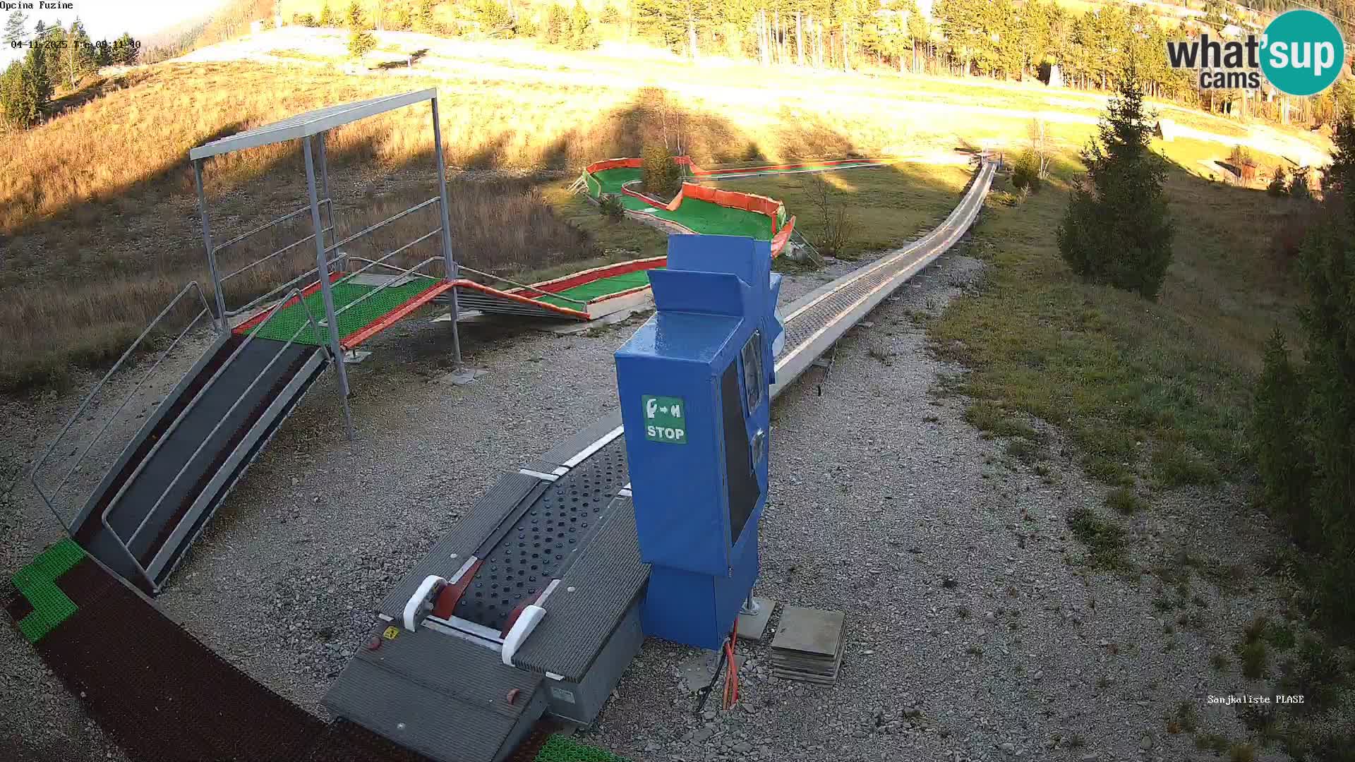 Live webcam Fužine toboggan run – Croatia