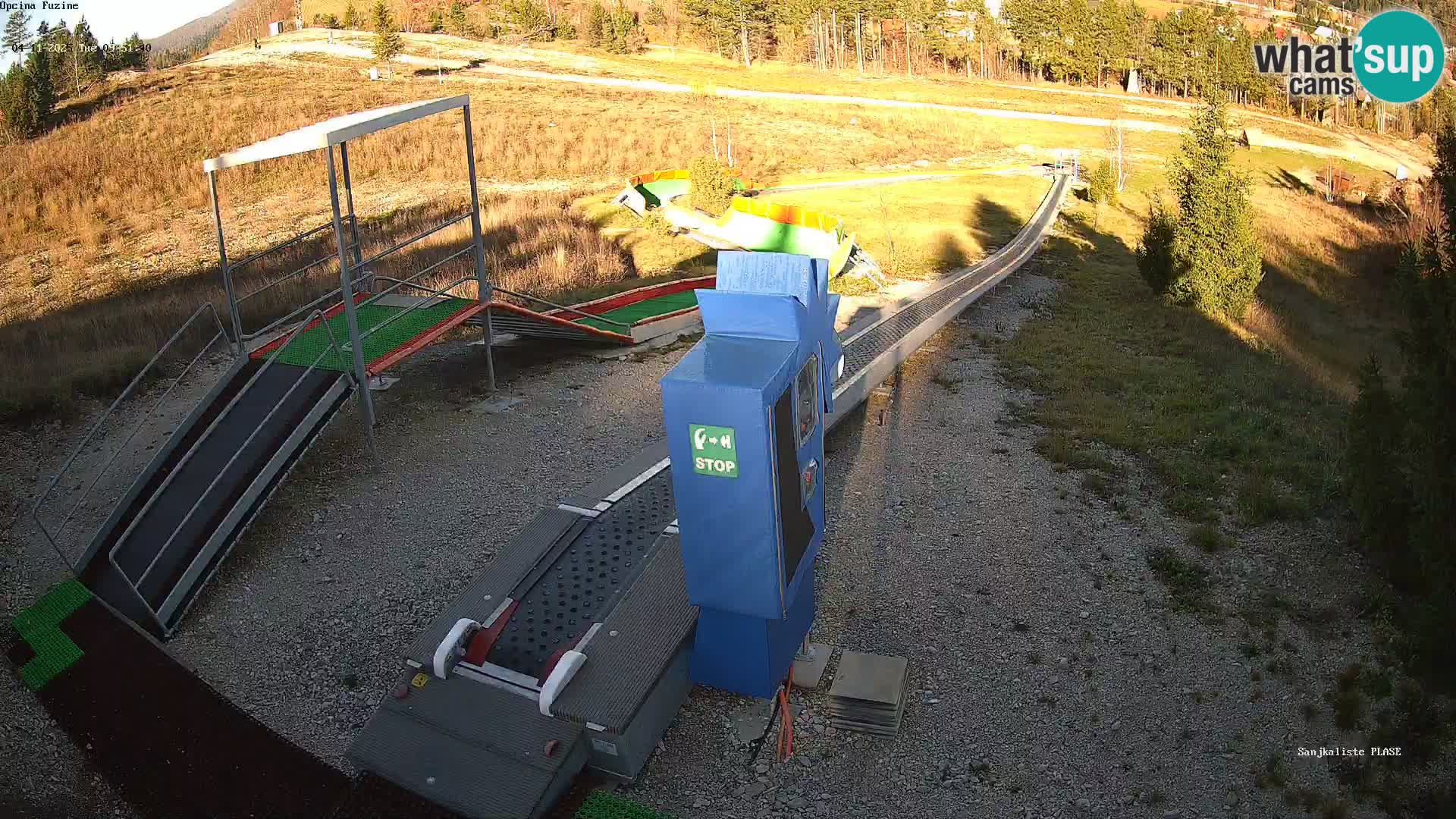 Live webcam Fužine toboggan run – Croatia