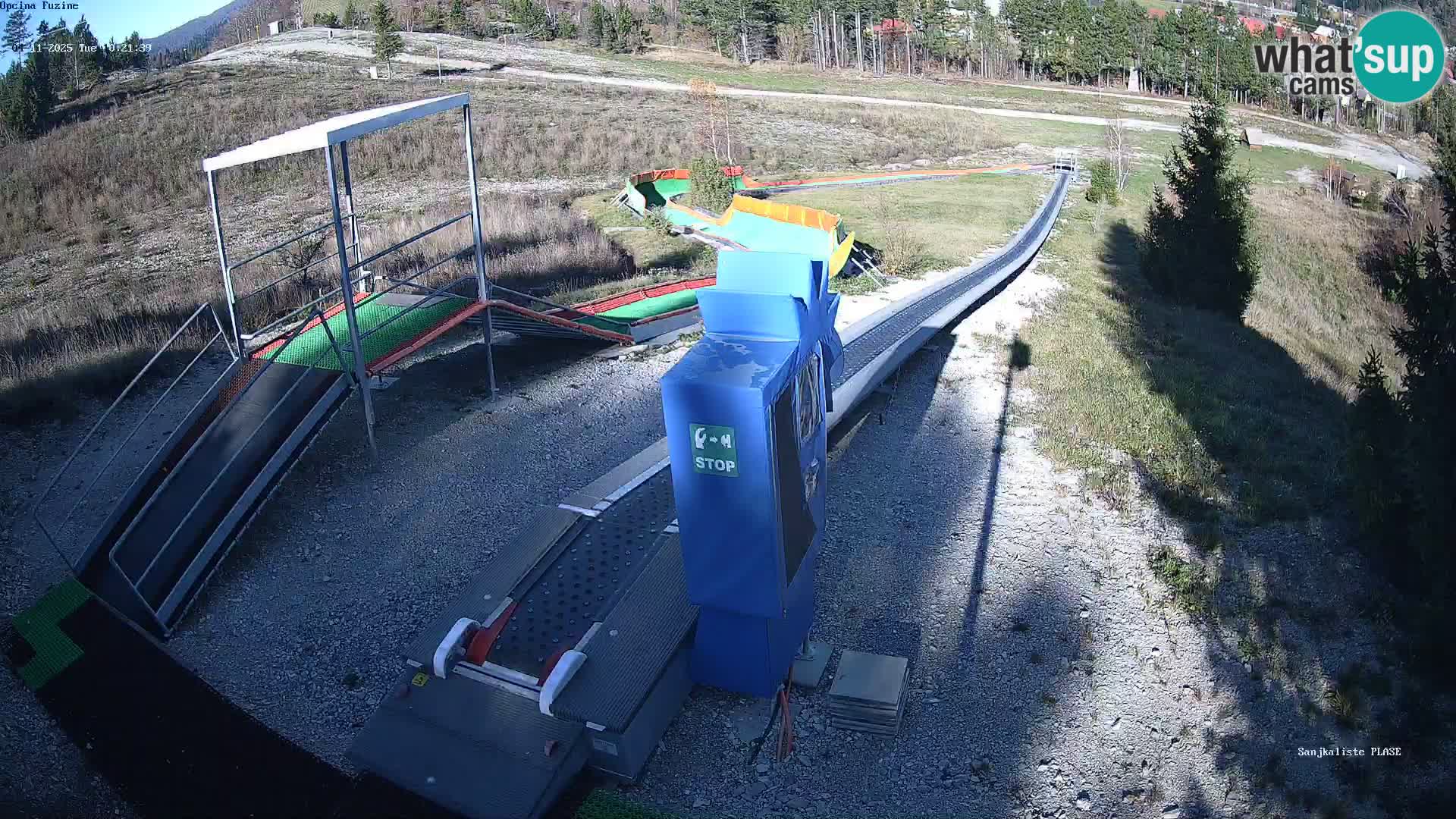 Live webcam Fužine toboggan run – Croatia