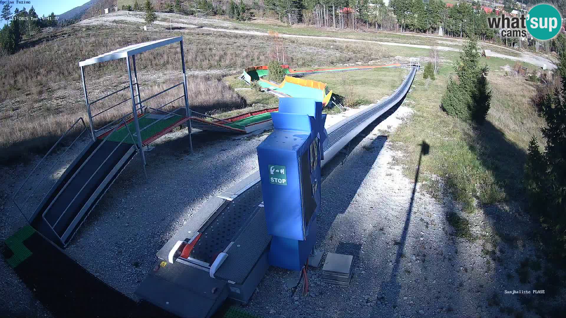 Live webcam Pista da slittino Fužine – Croazia