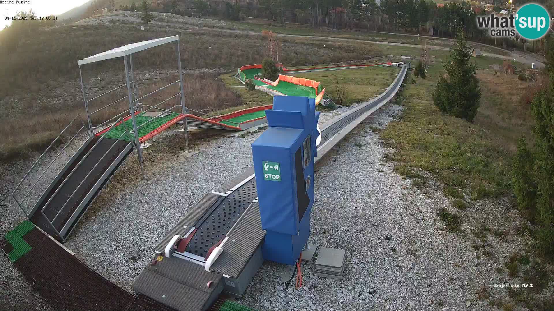 Live webcam Pista da slittino Fužine – Croazia