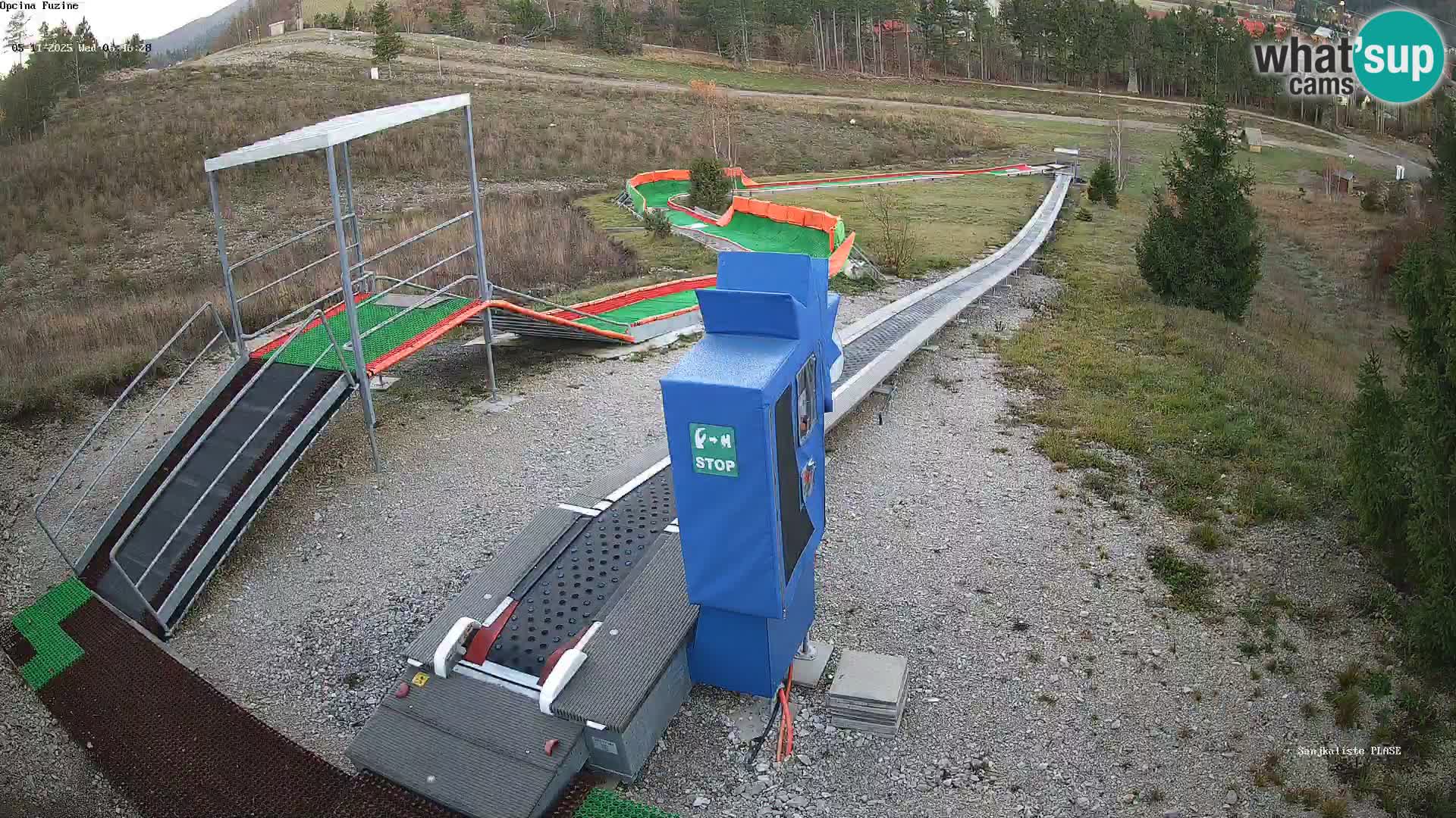 Webcam en direct Piste de luge de Fužine – Croatie