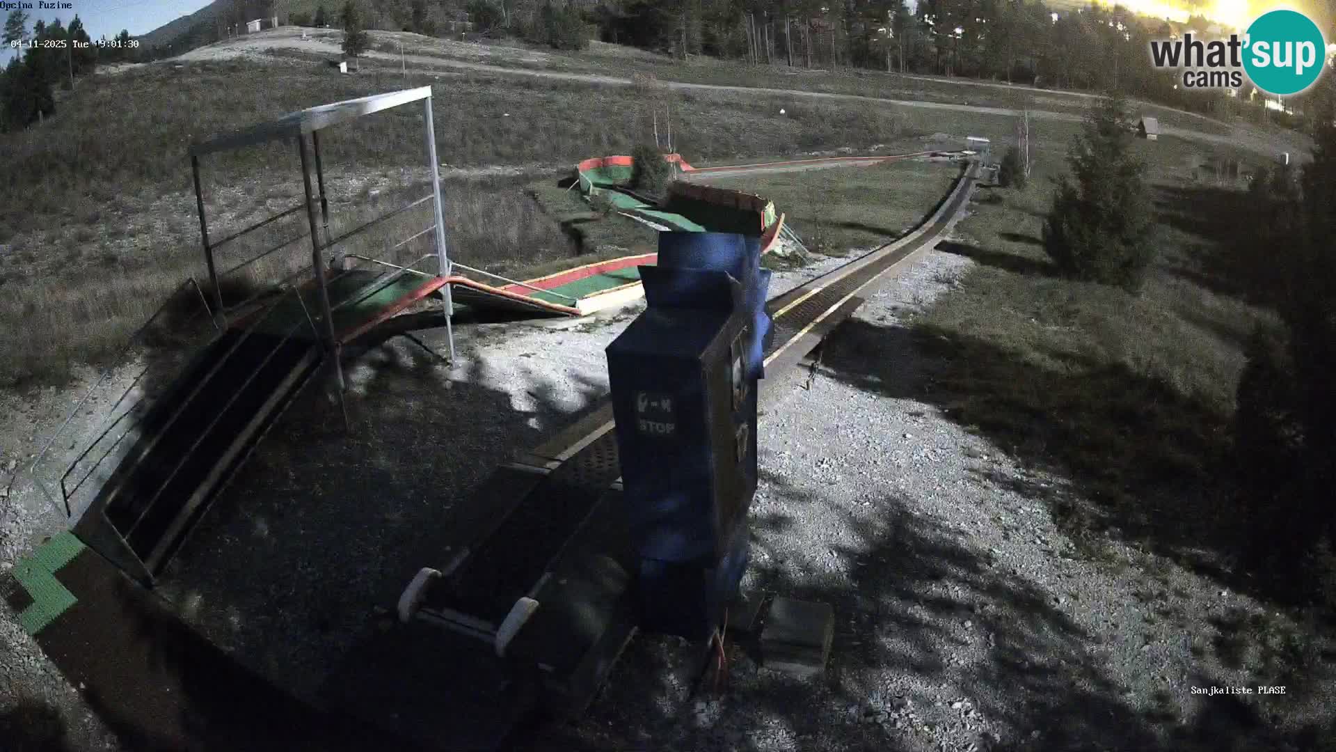 Webcam en direct Piste de luge de Fužine – Croatie