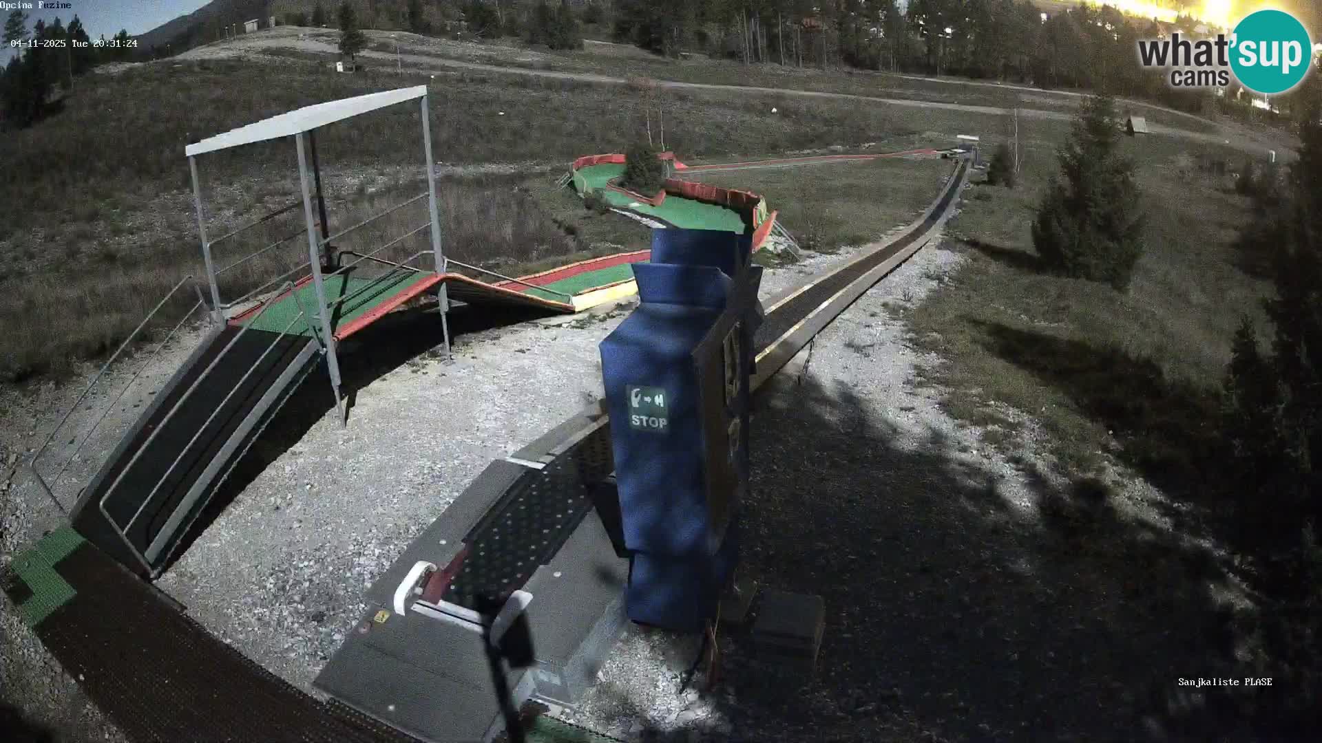 Live webcam Fužine toboggan run – Croatia